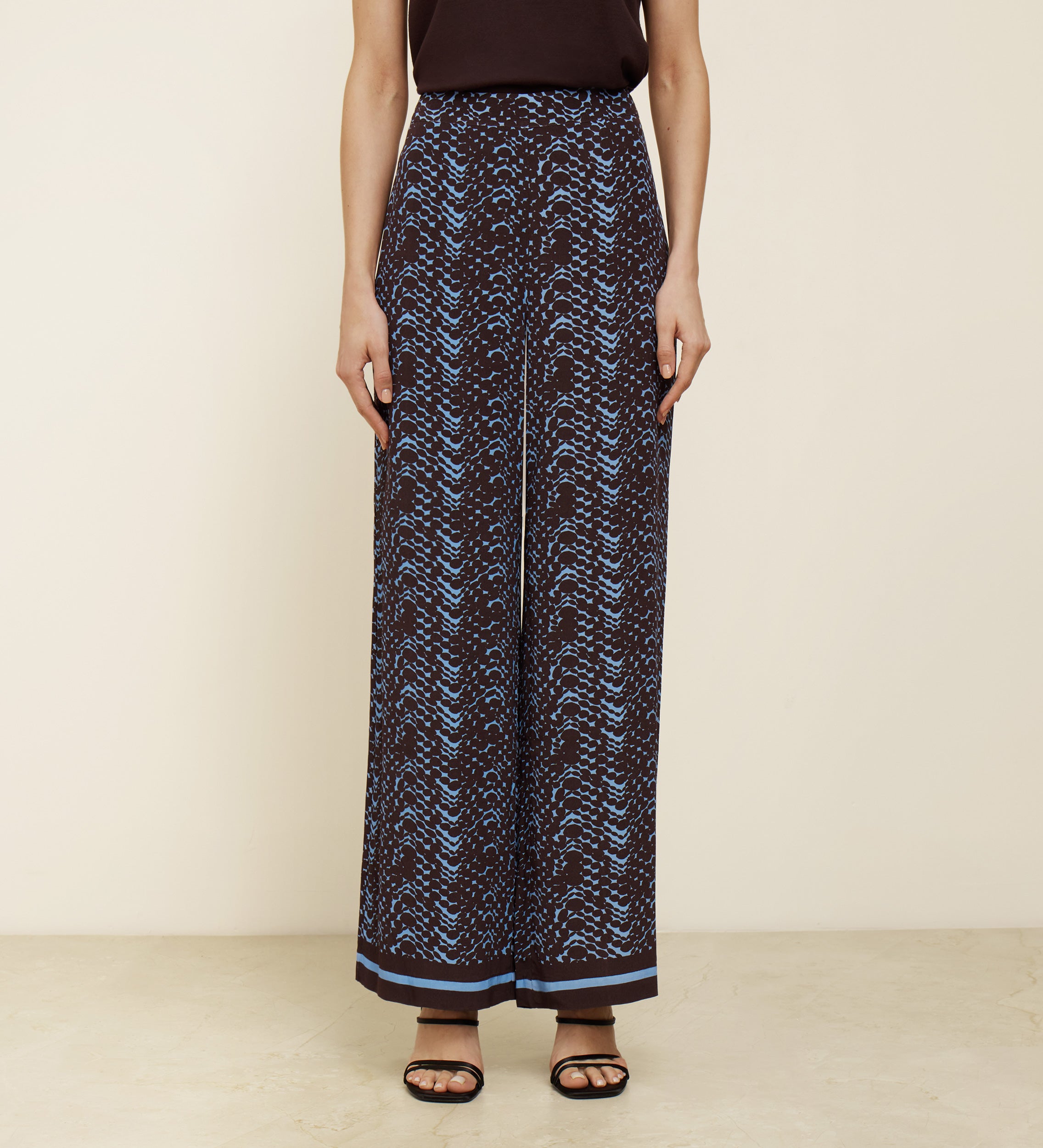 Flowy printed trousers