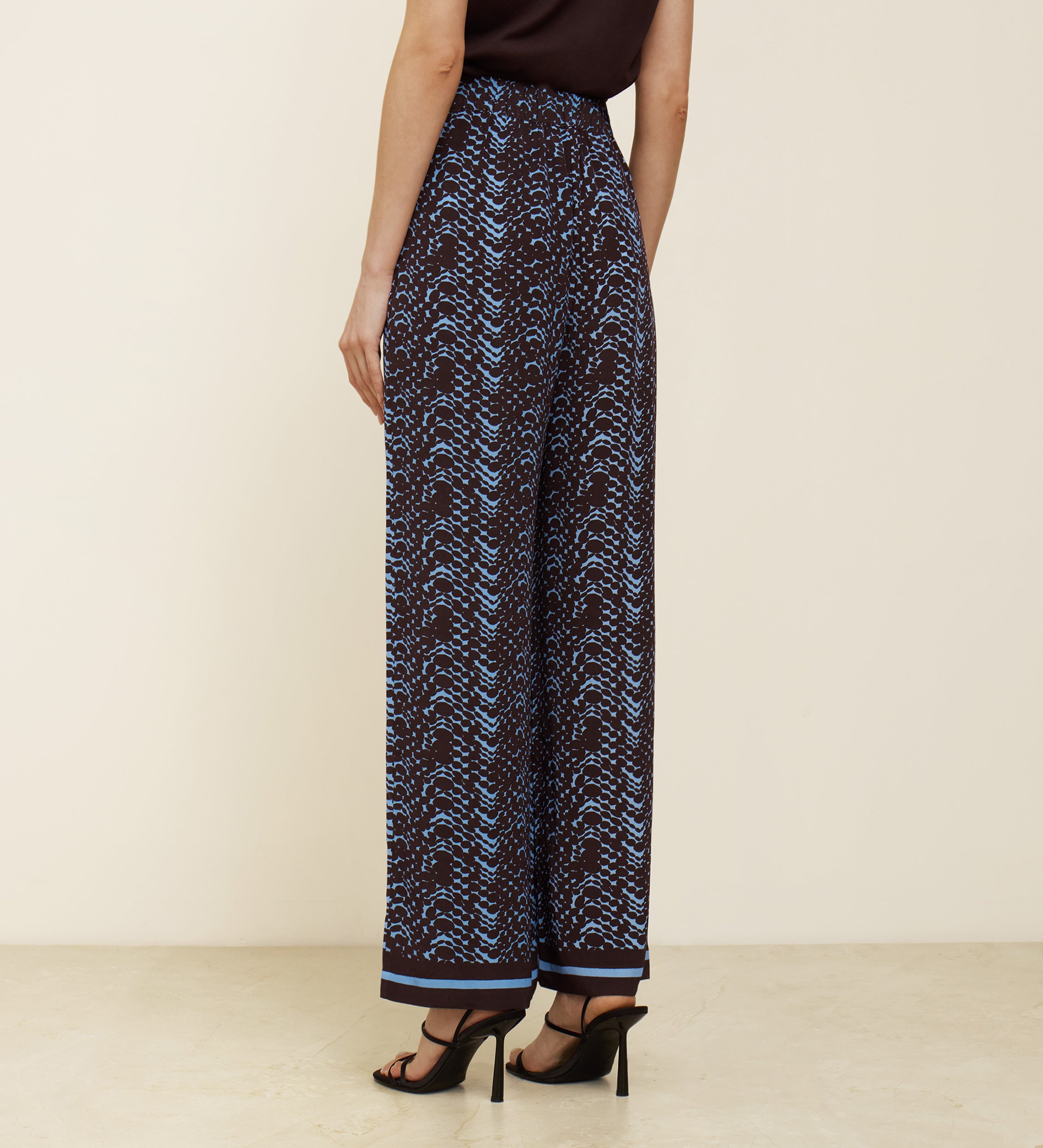 Flowy printed trousers