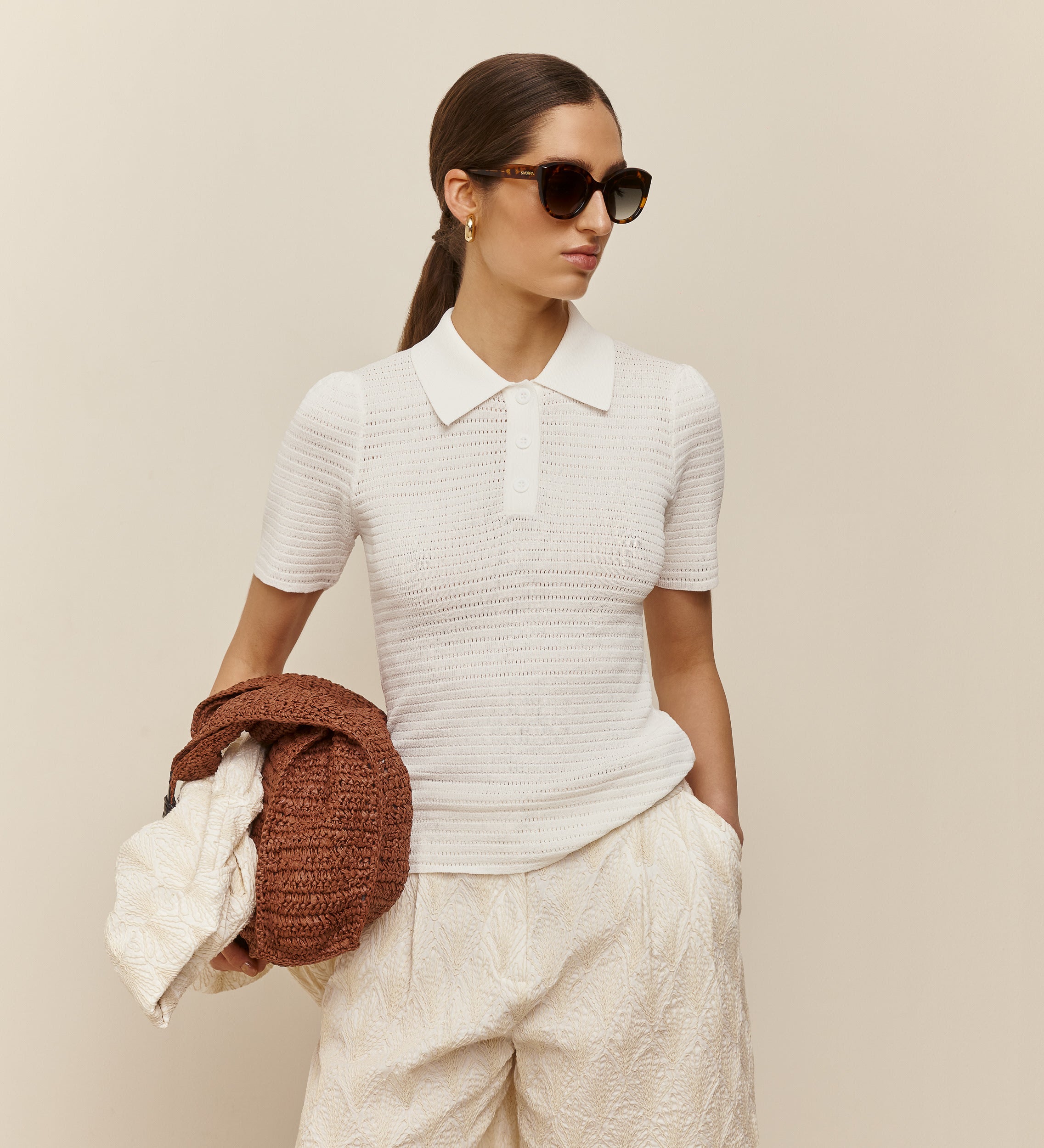 Top tricot polo