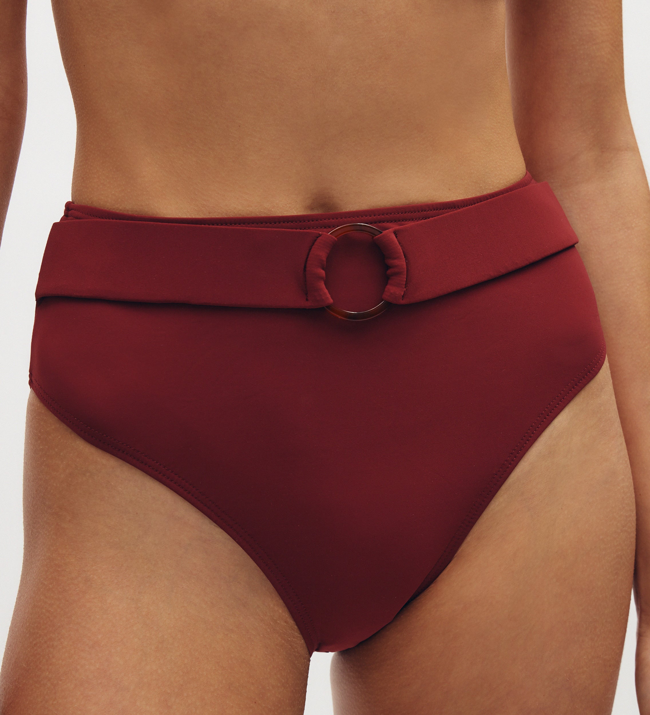High-rise bikini bottoms
