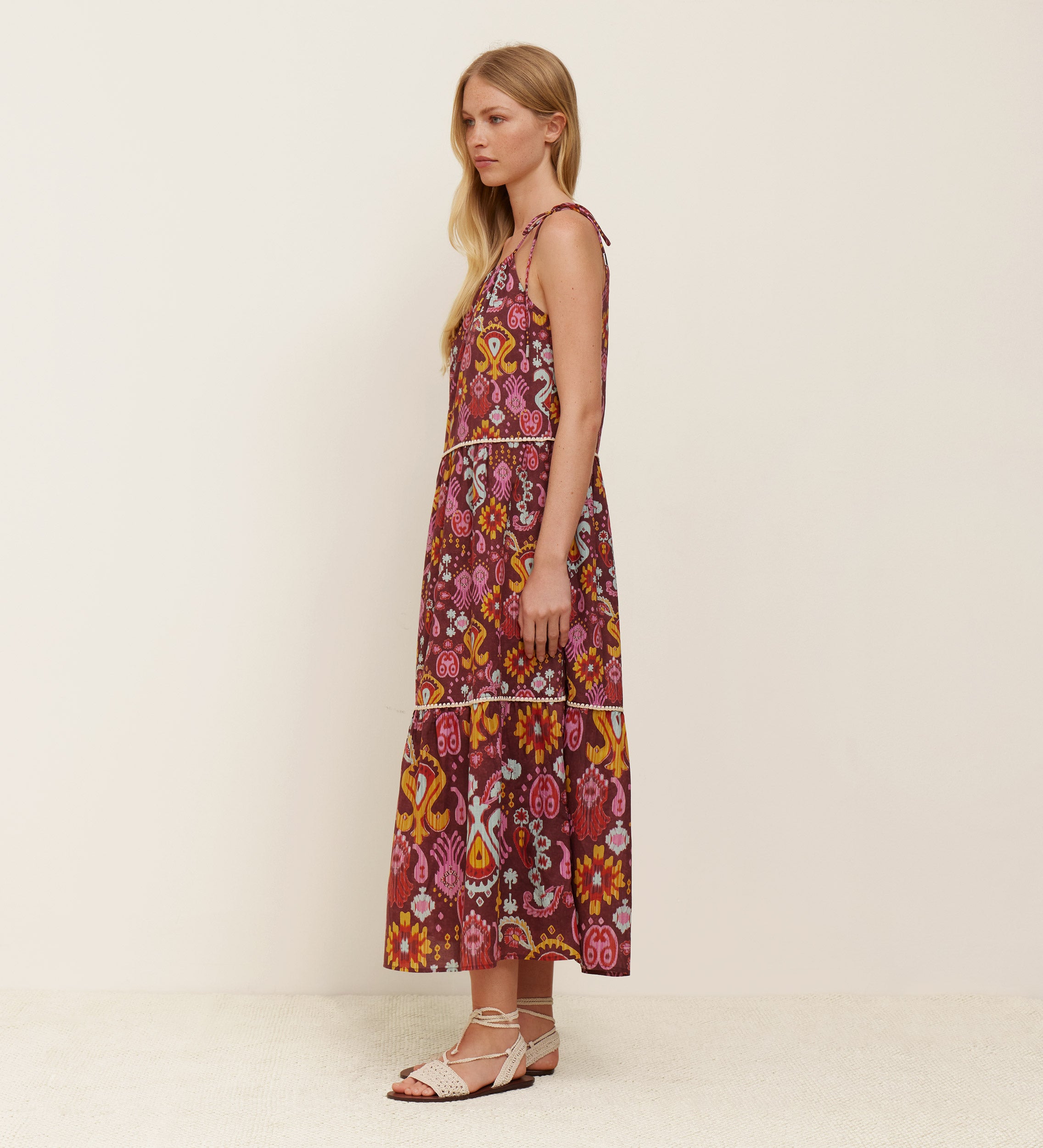 Vestido lazos estampado