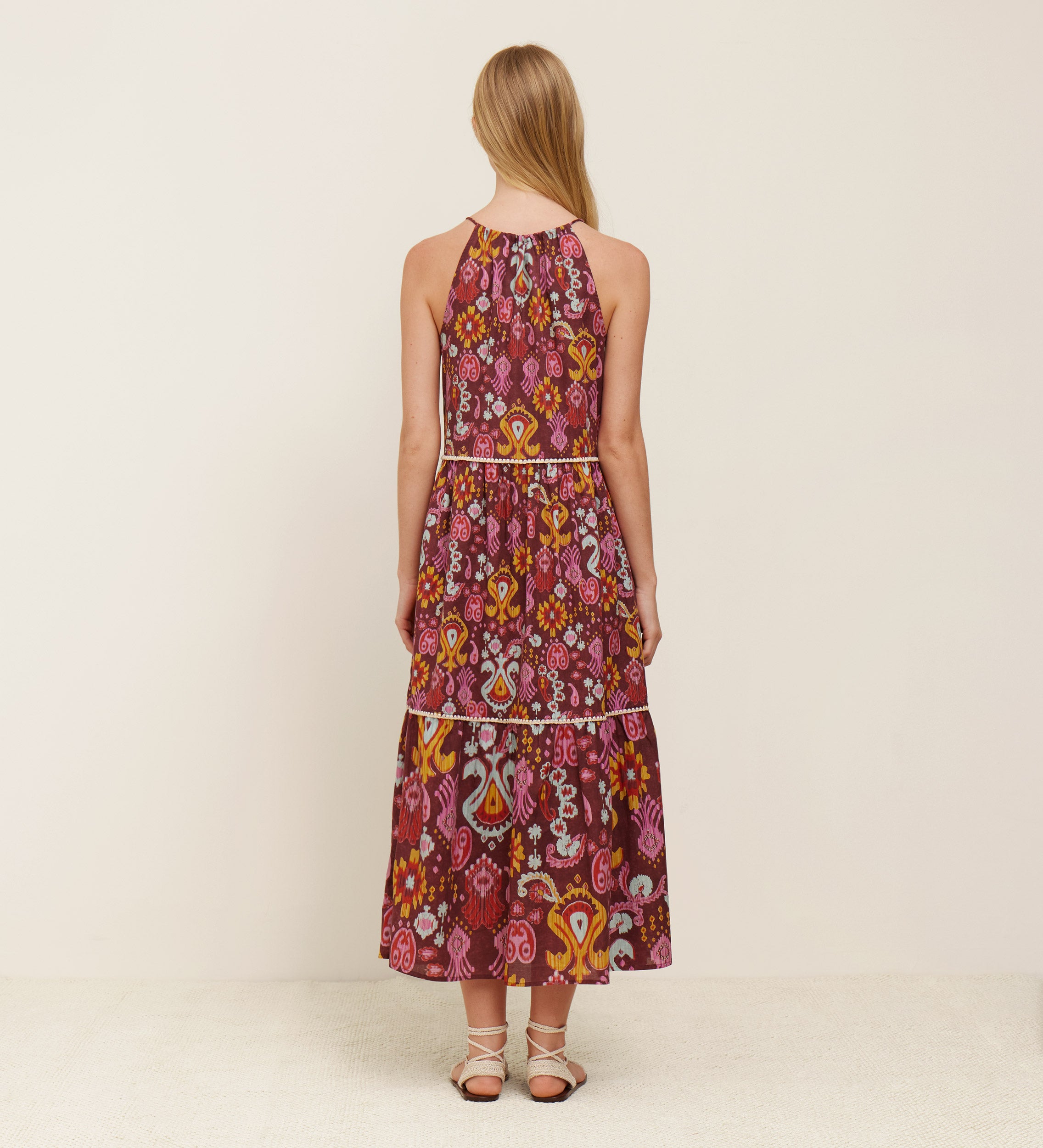 Vestido lazos estampado