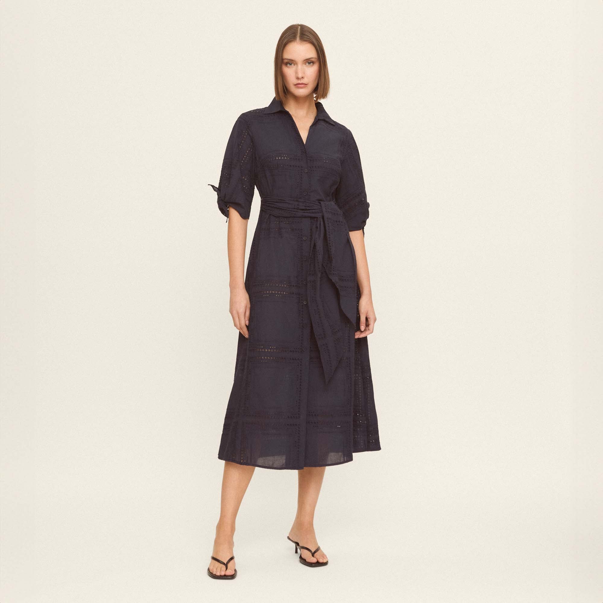 Robe chemise midi