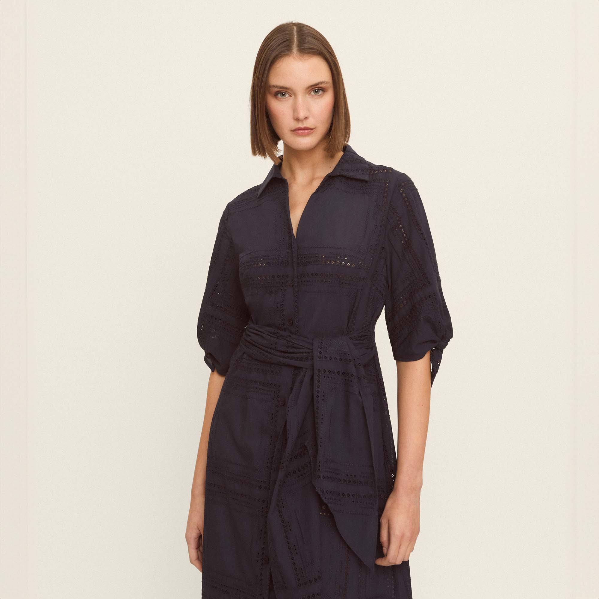 Robe chemise midi