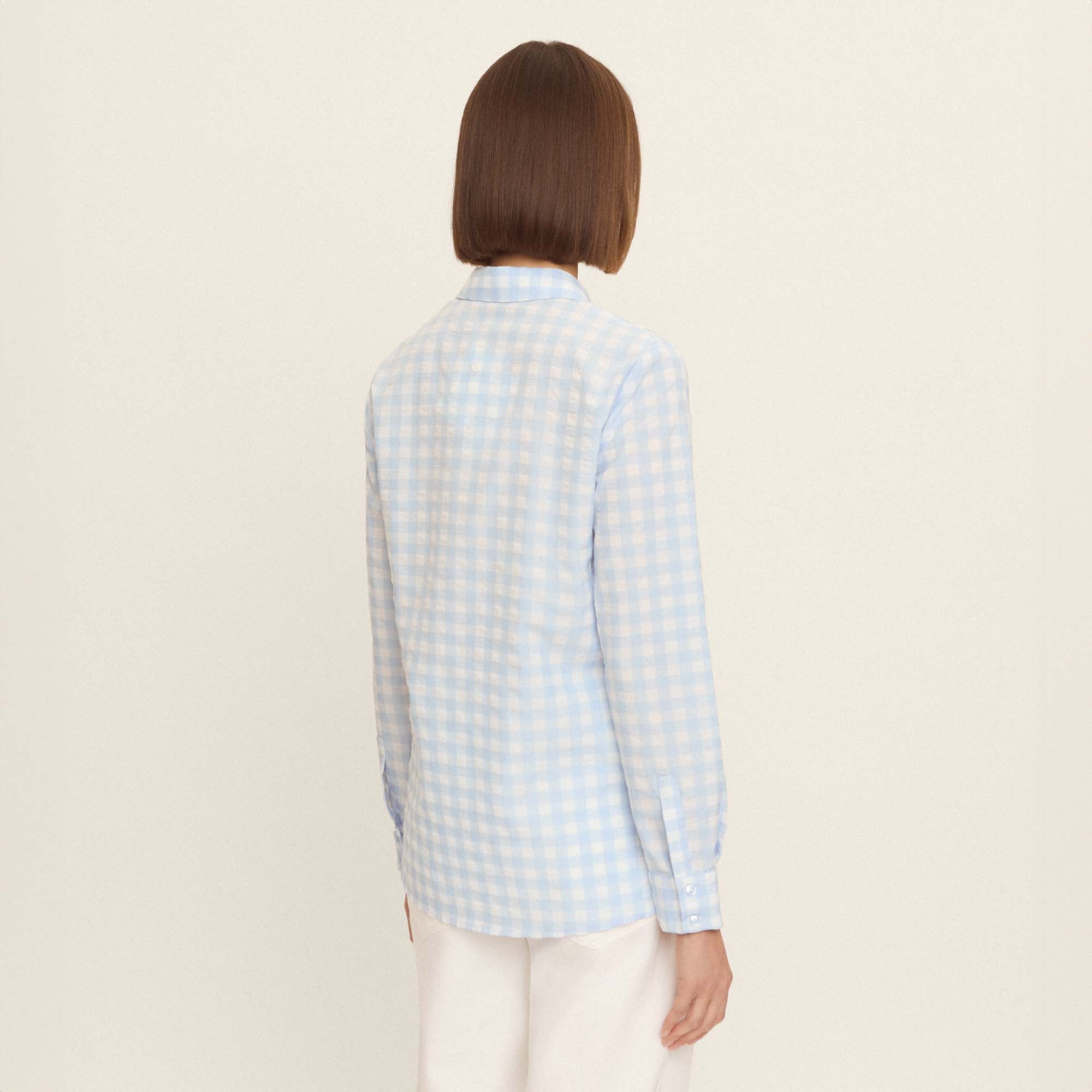 Gingham shirt blouse