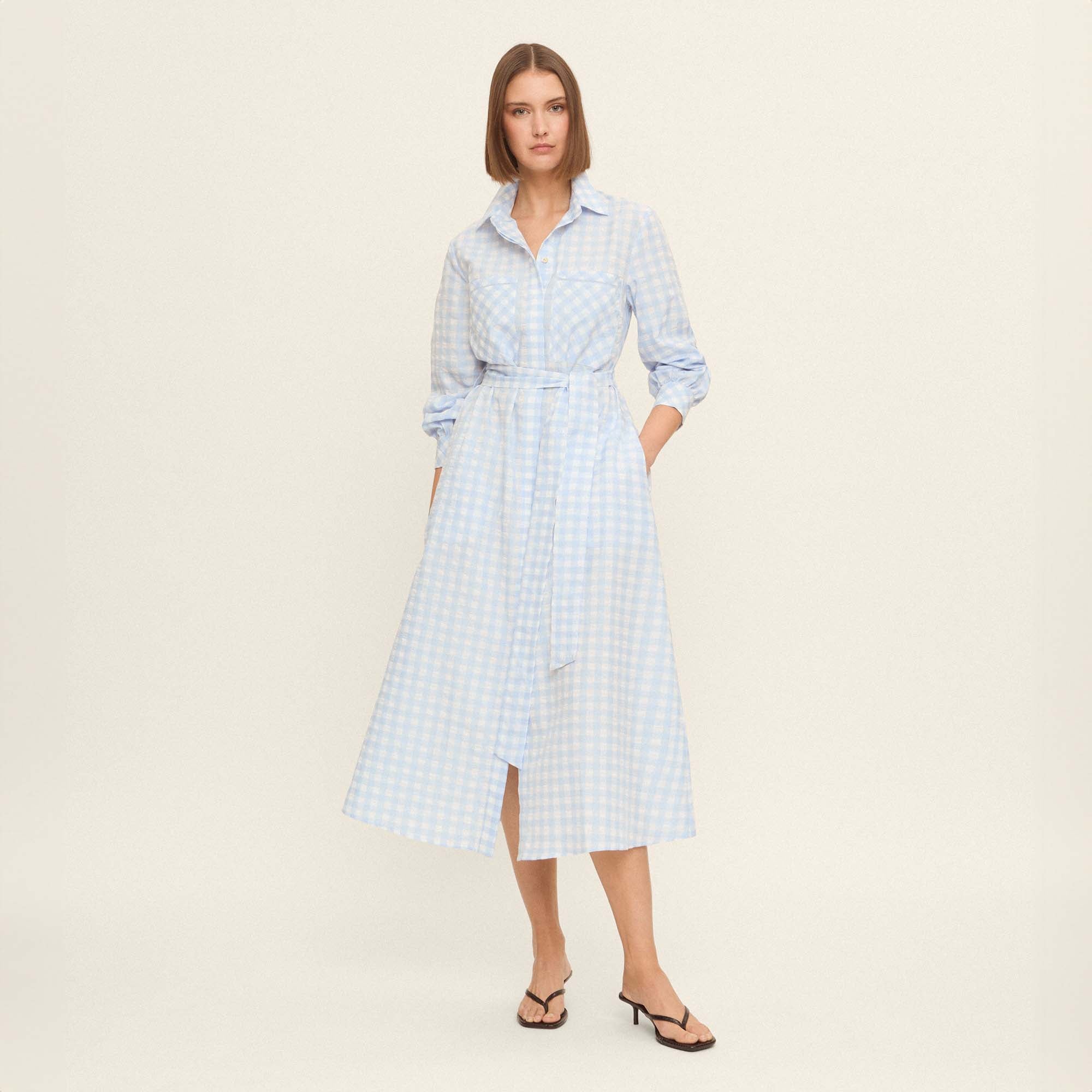 Vestido camisero vichy