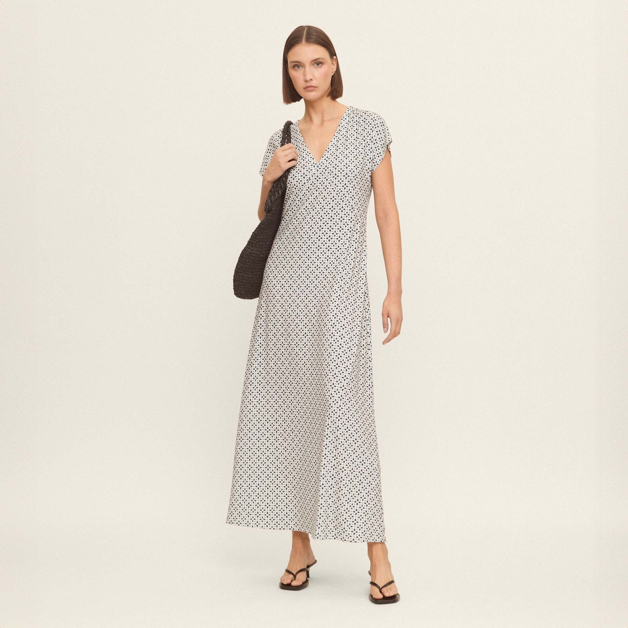 Printed knit dress