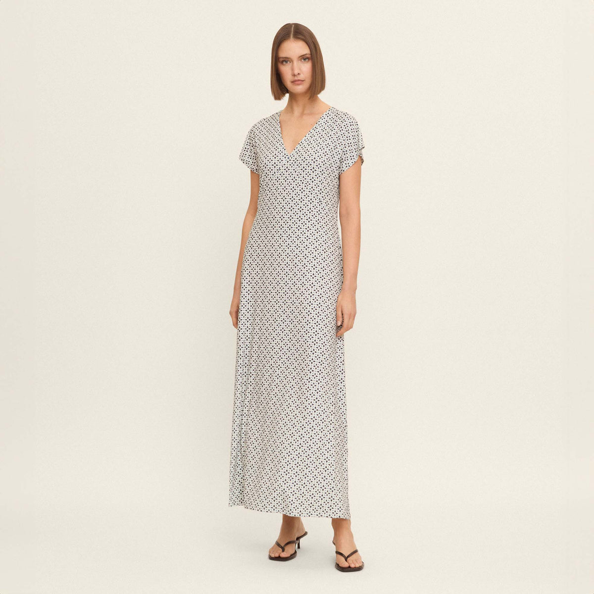 Printed knit dress