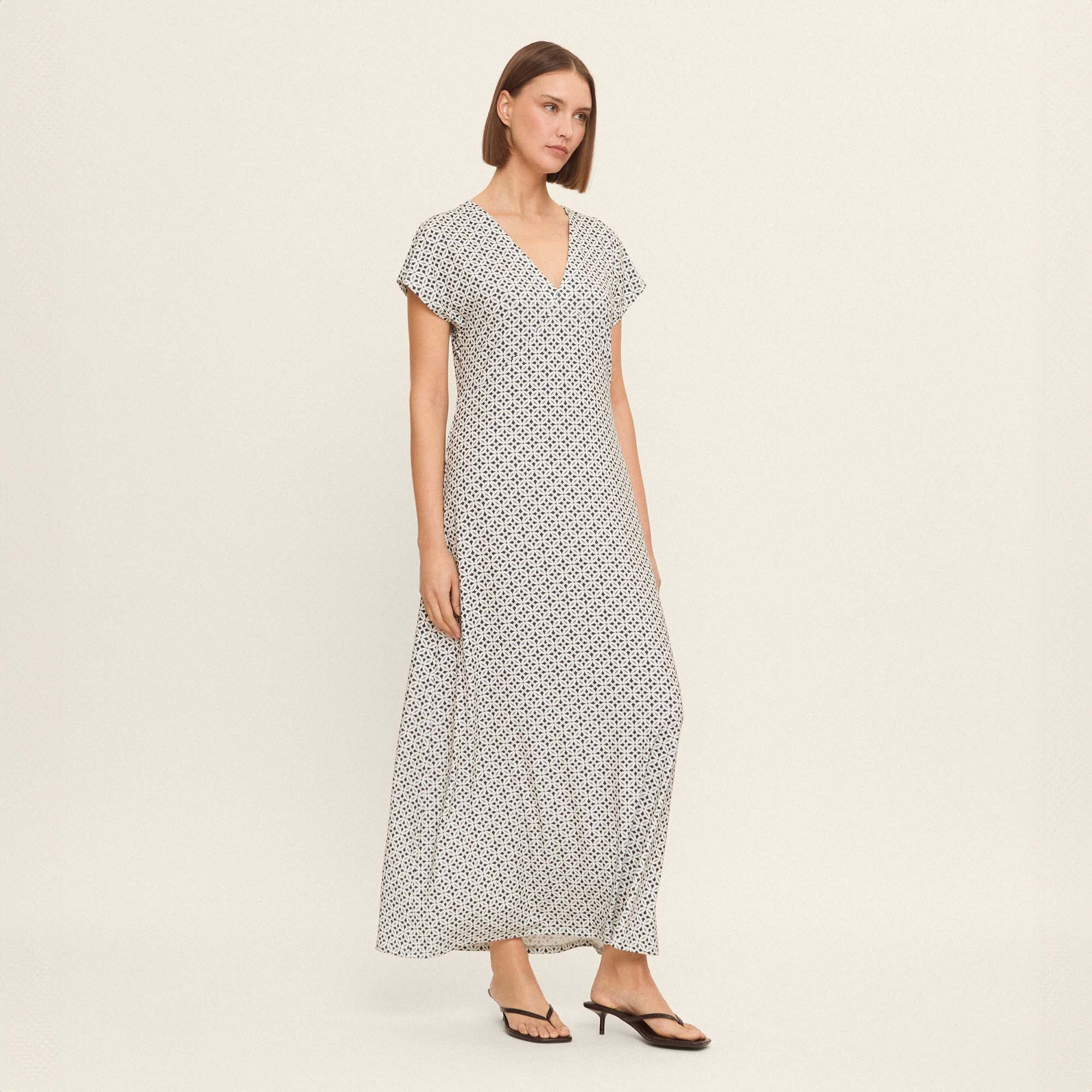 Printed knit dress