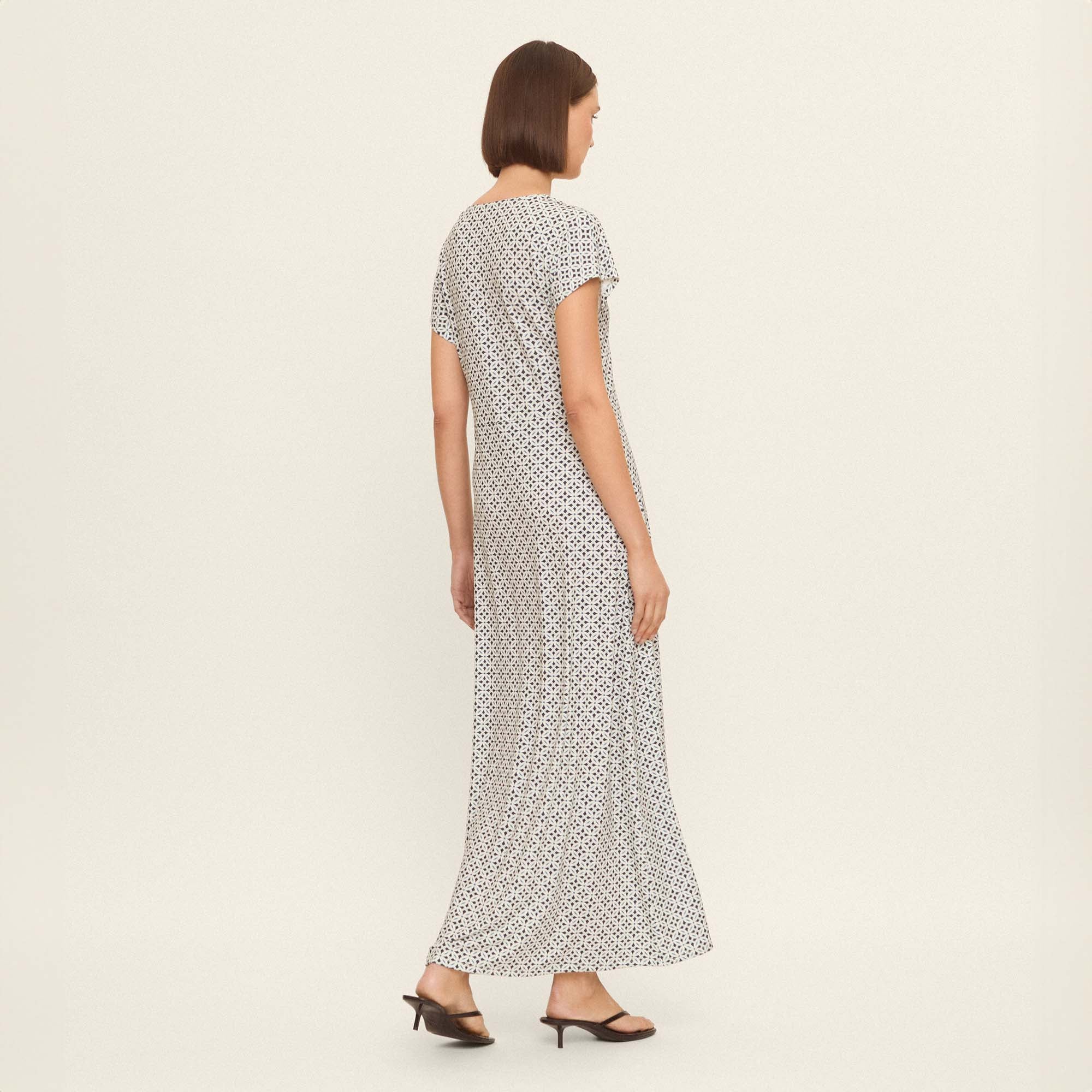 Printed knit dress