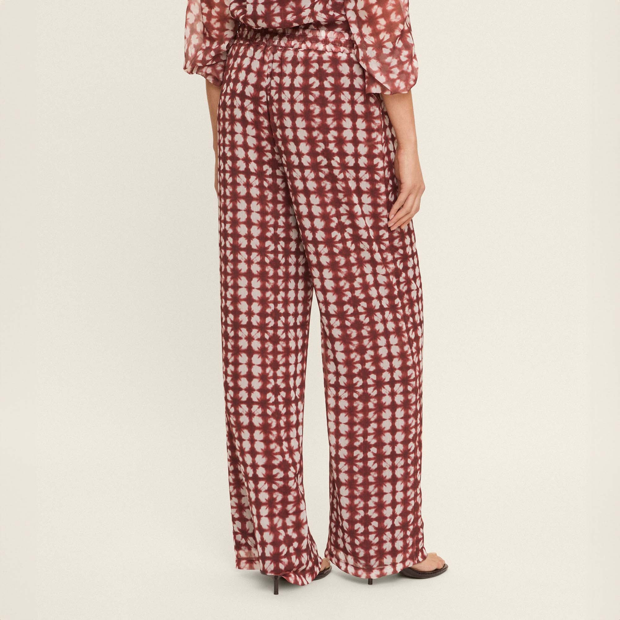 Flowy printed trousers