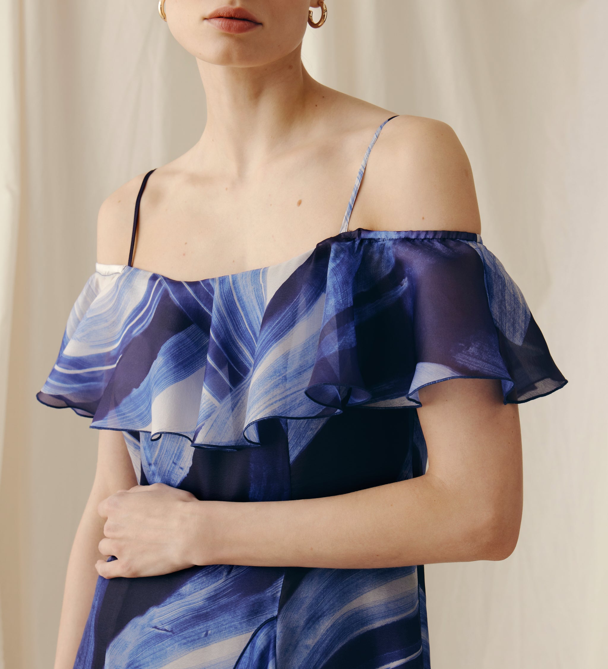Long printed dress