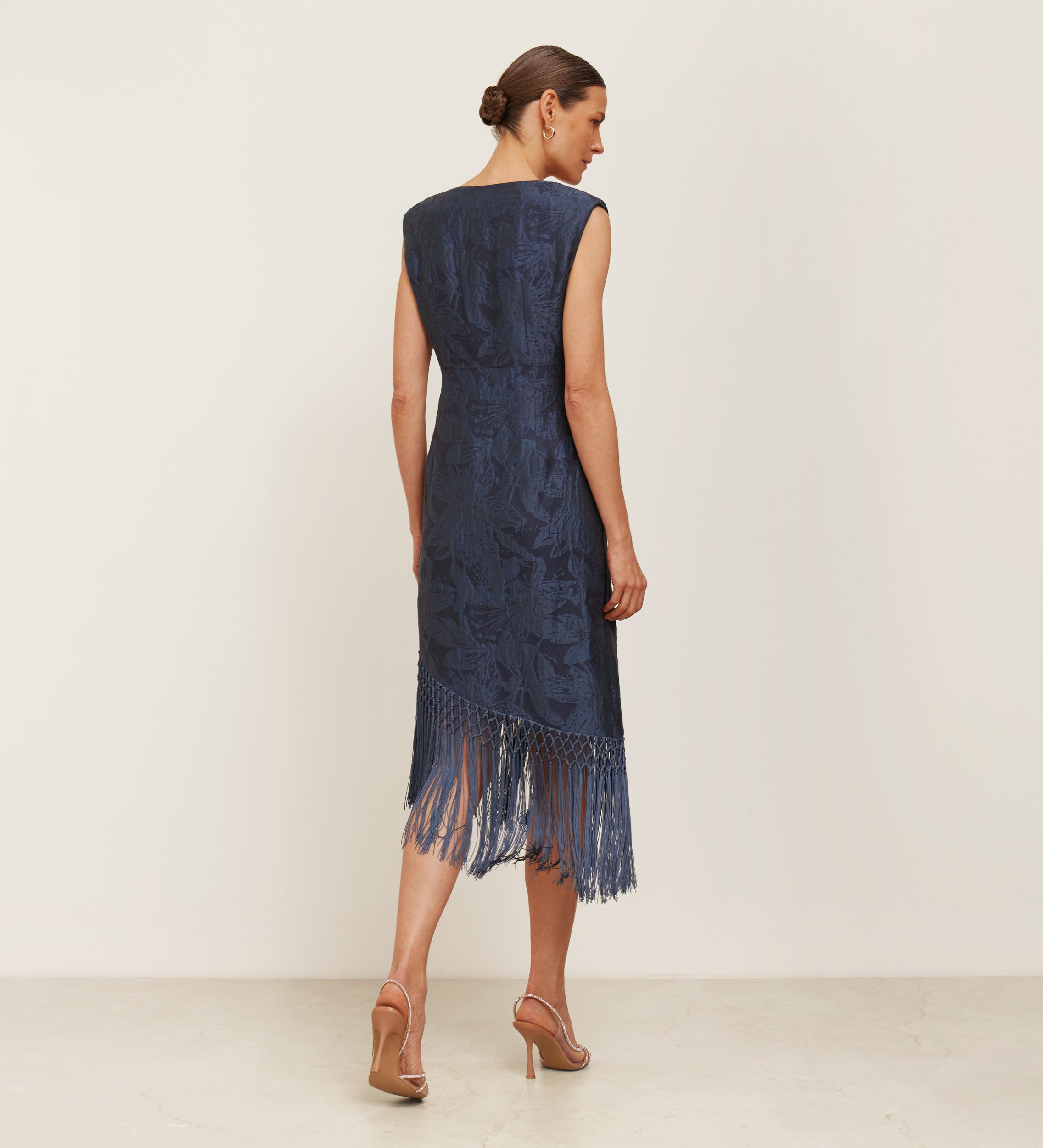 Vestido midi jacquard