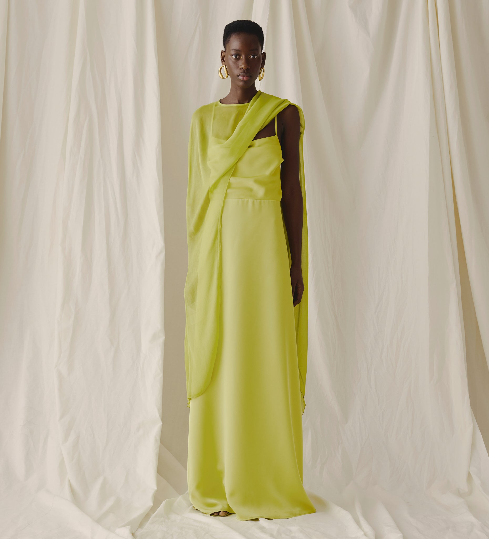 Poncho en mousseline