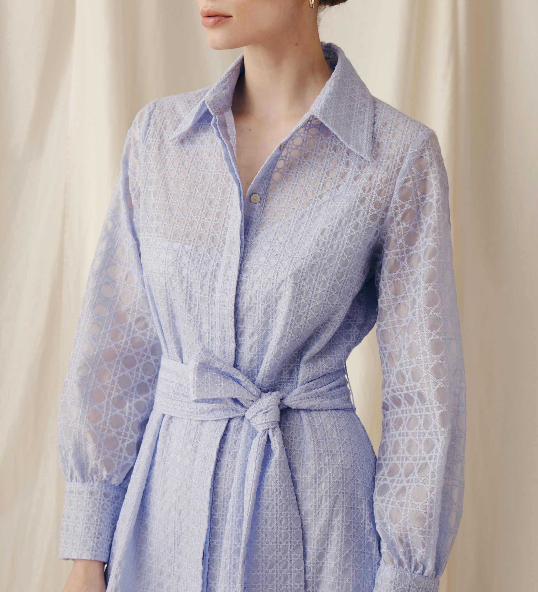 Vestido camisero midi