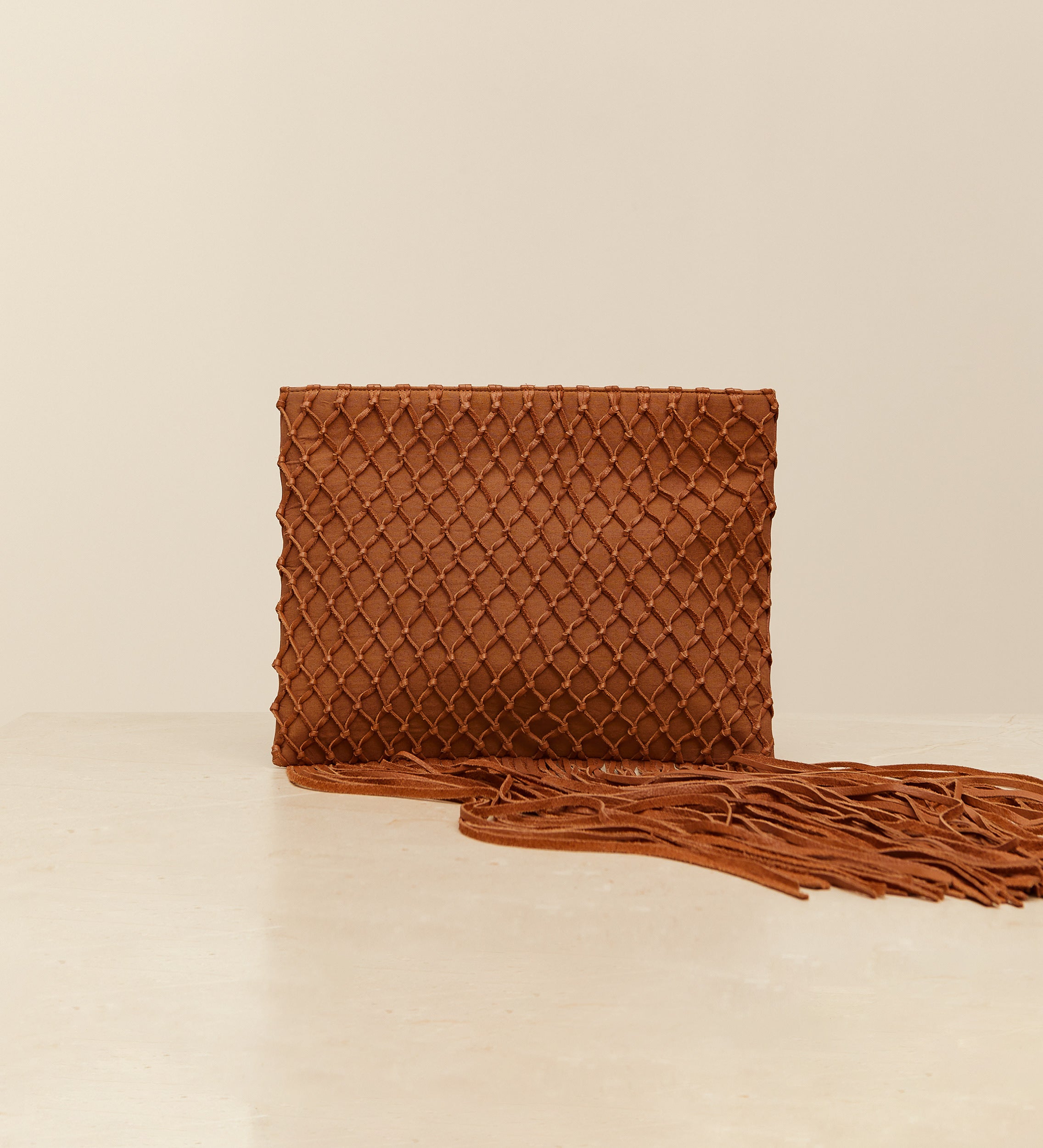 Fringe nappa bag
