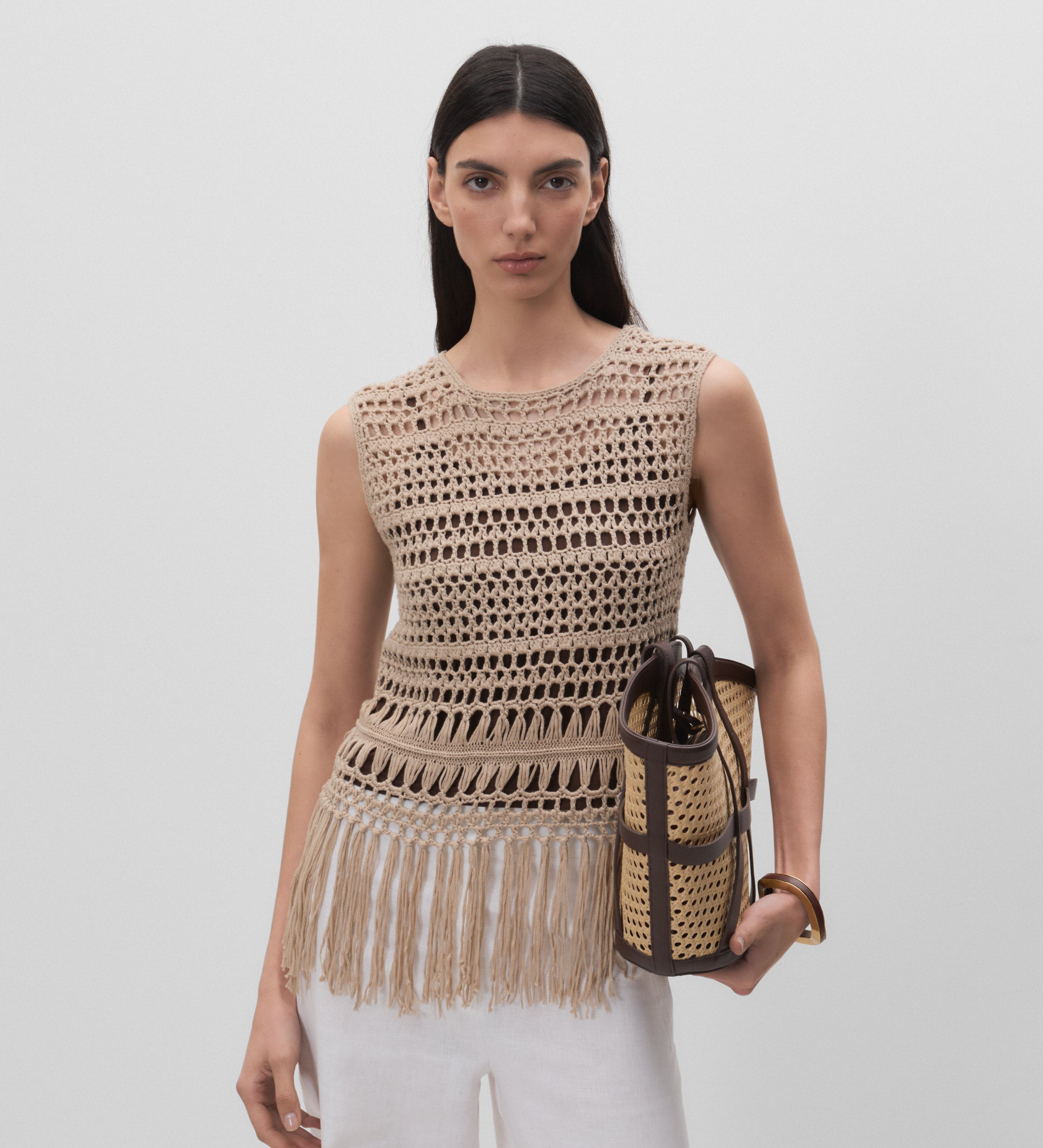 Top crochet flecos