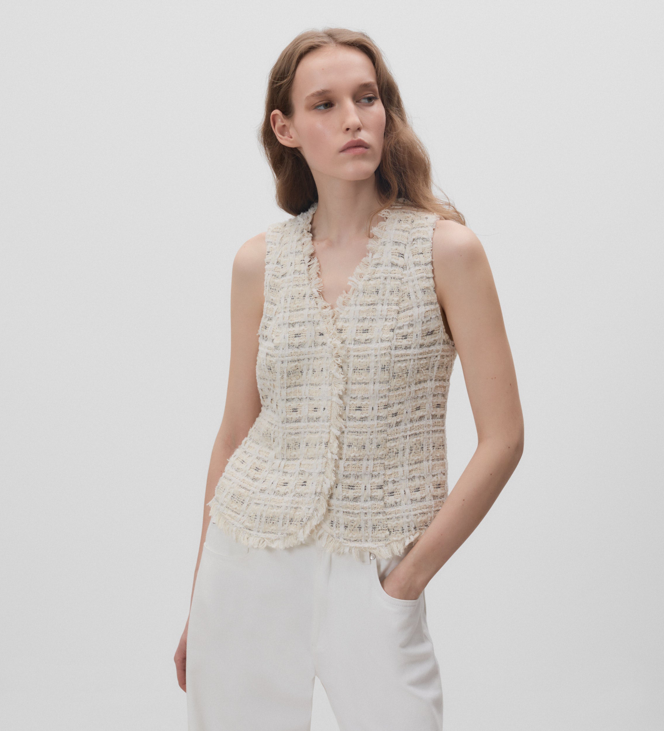 Gilet tricoté fantaisie