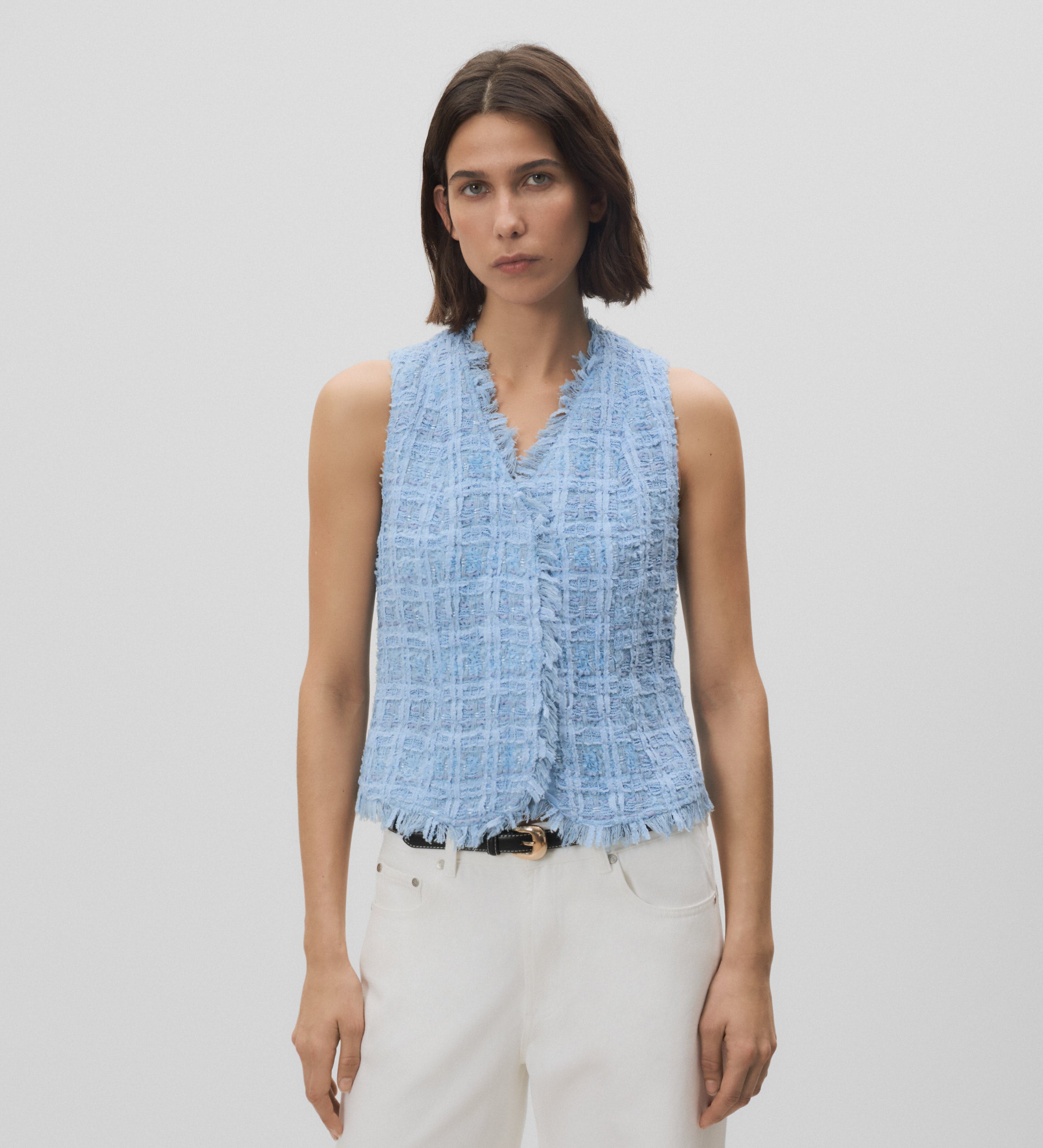 Gilet tricoté fantaisie
