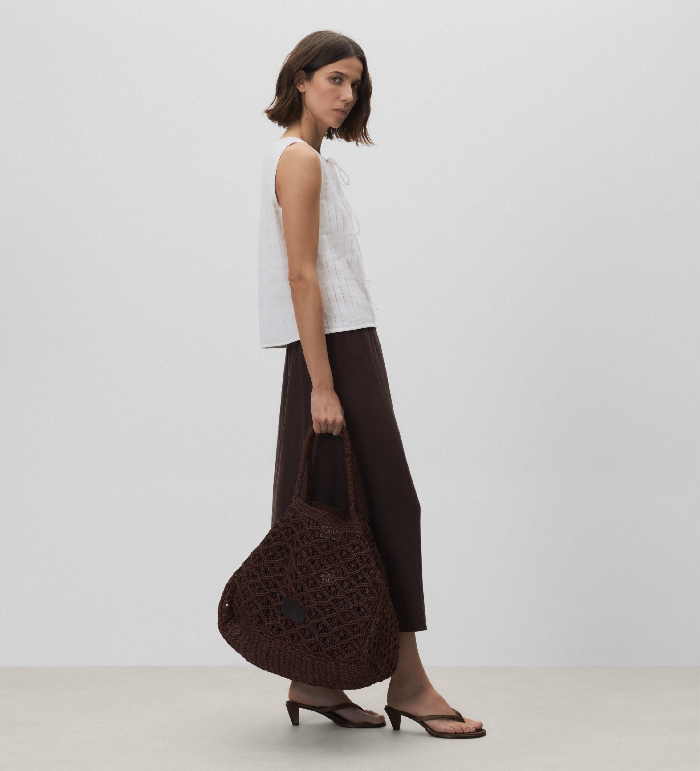 Top pleats bow