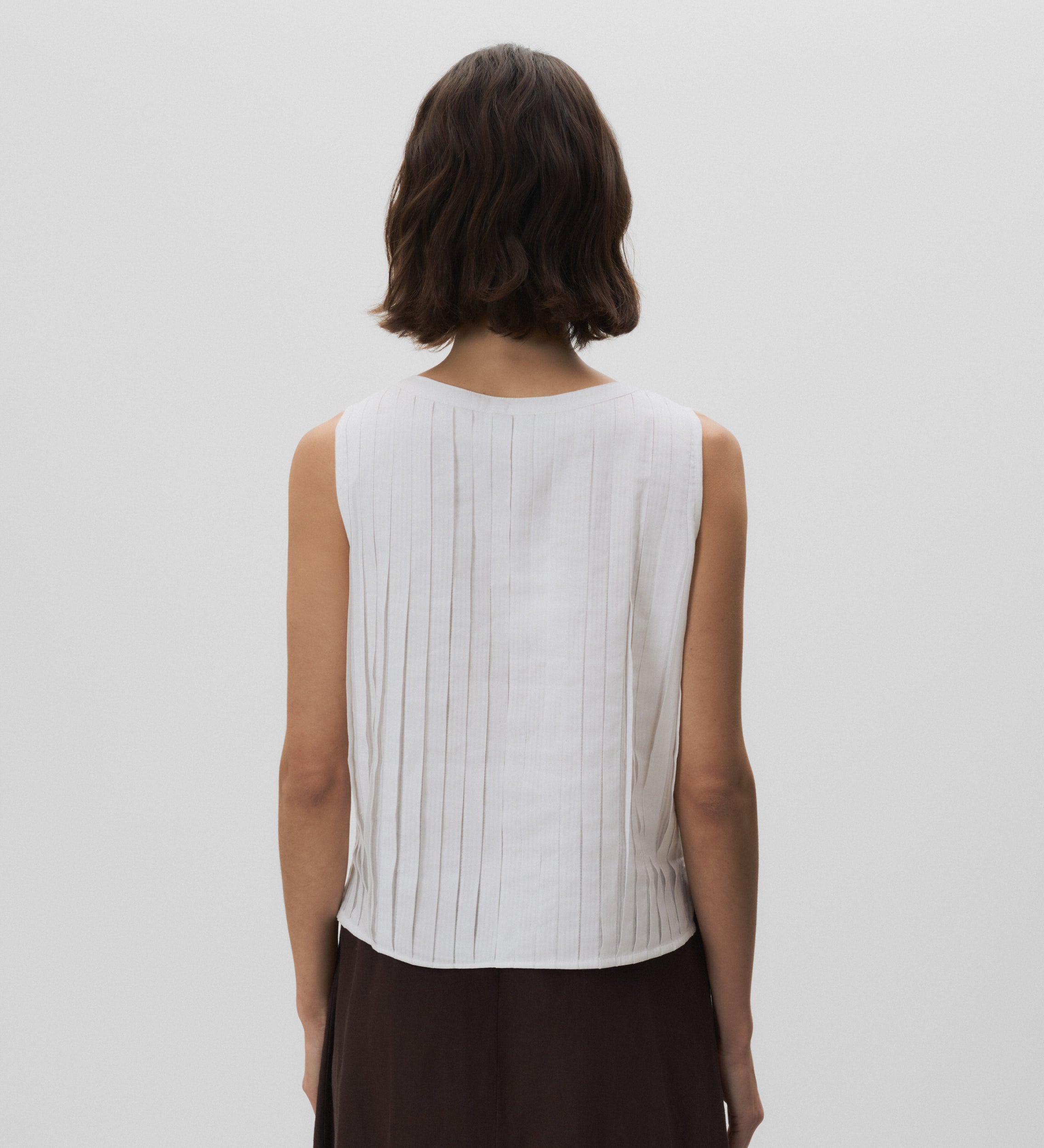 Top pleats bow