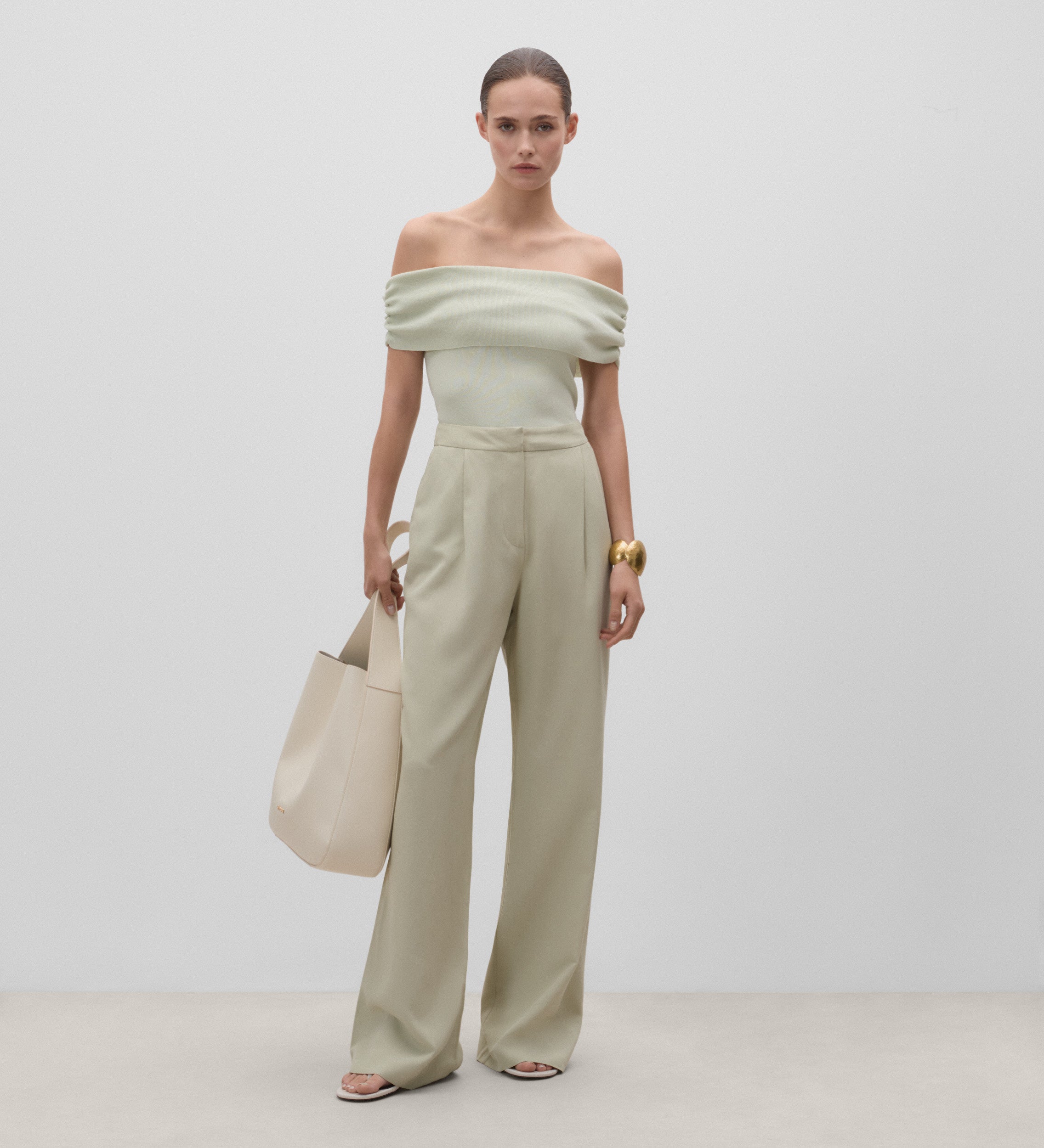 Pantalon large à pinces