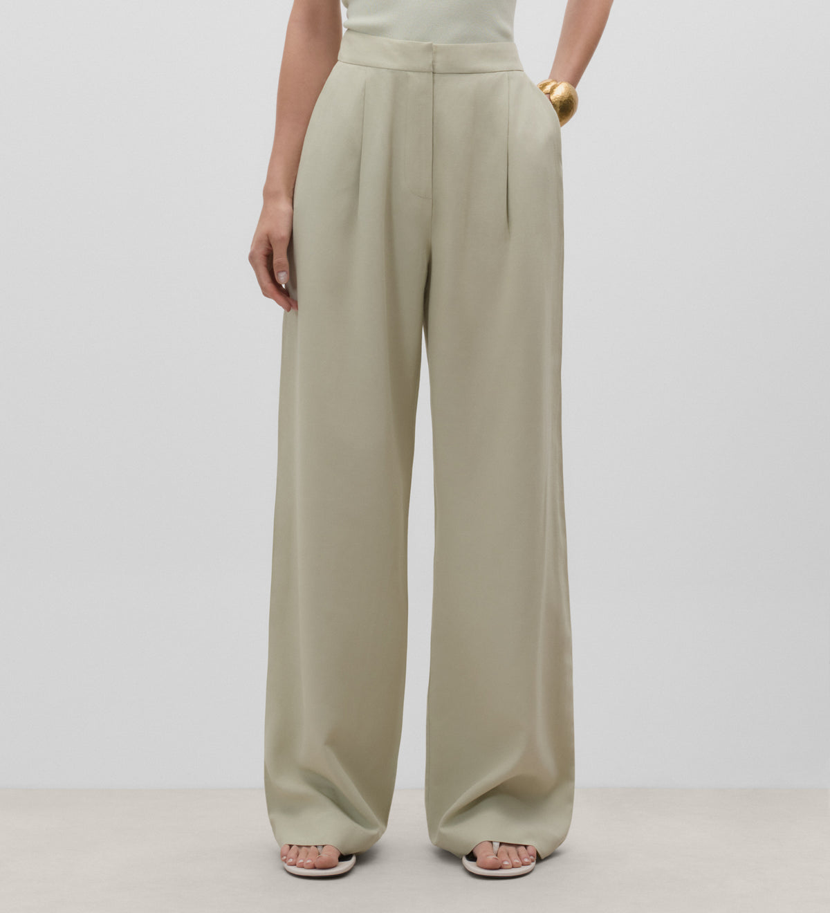Pantalon large à pinces