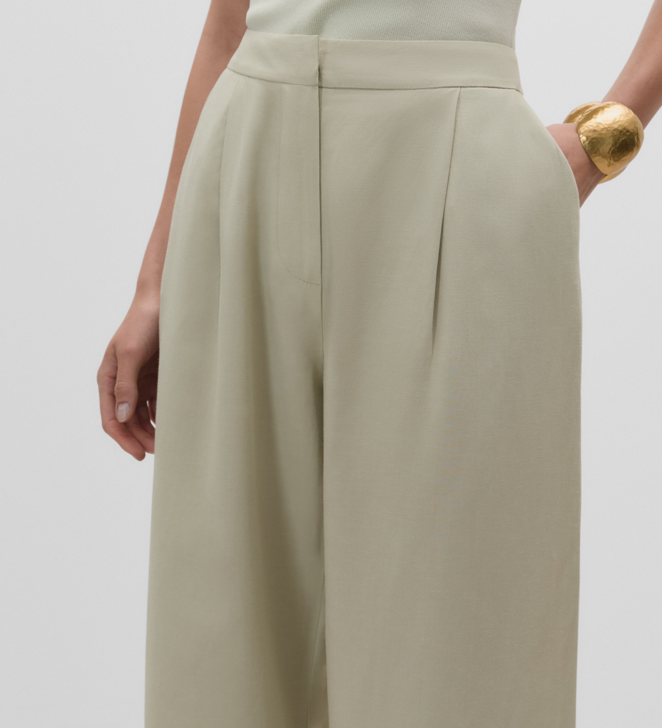 Pantalon large à pinces