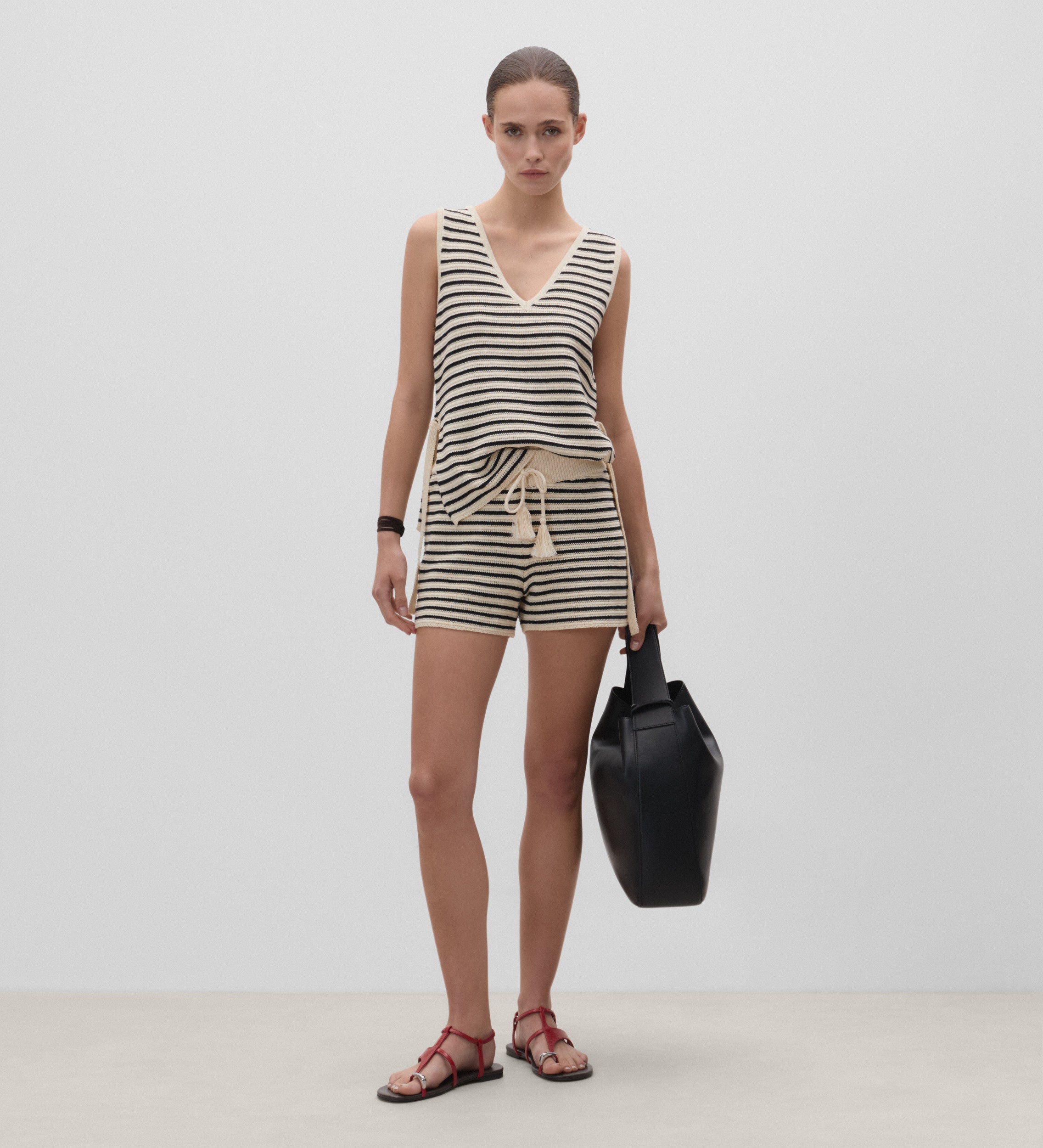 Top tricot de rayas