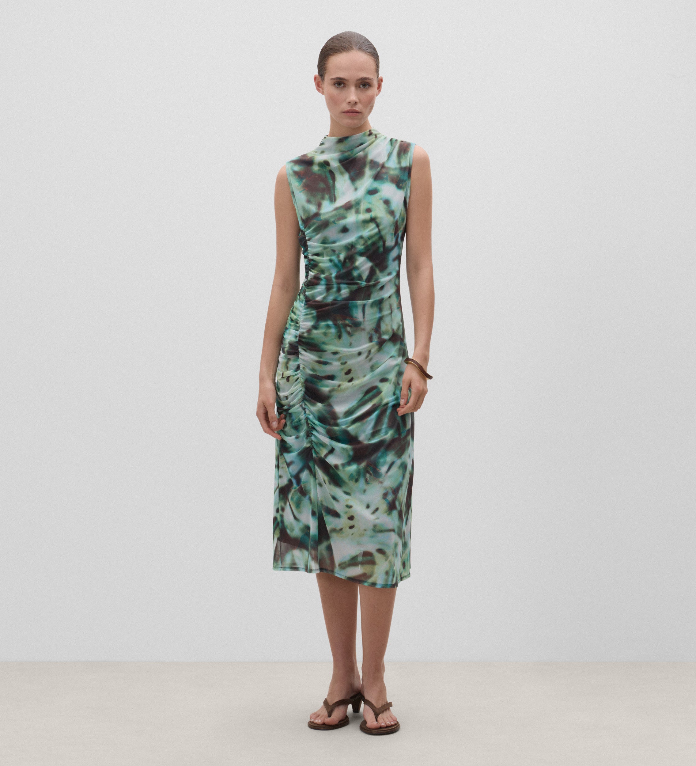 Robe en tulle imprimé