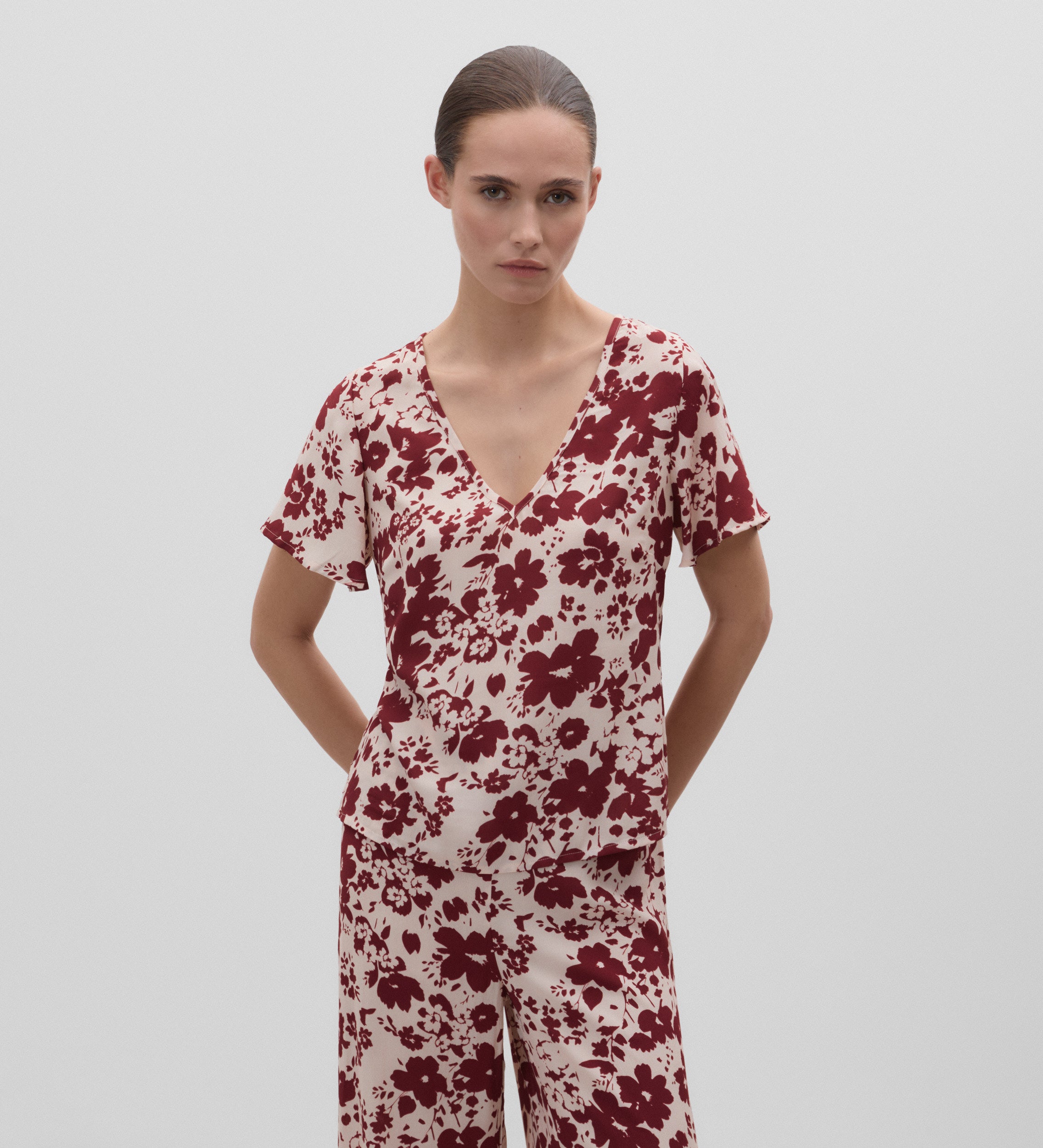 Top estampado pico