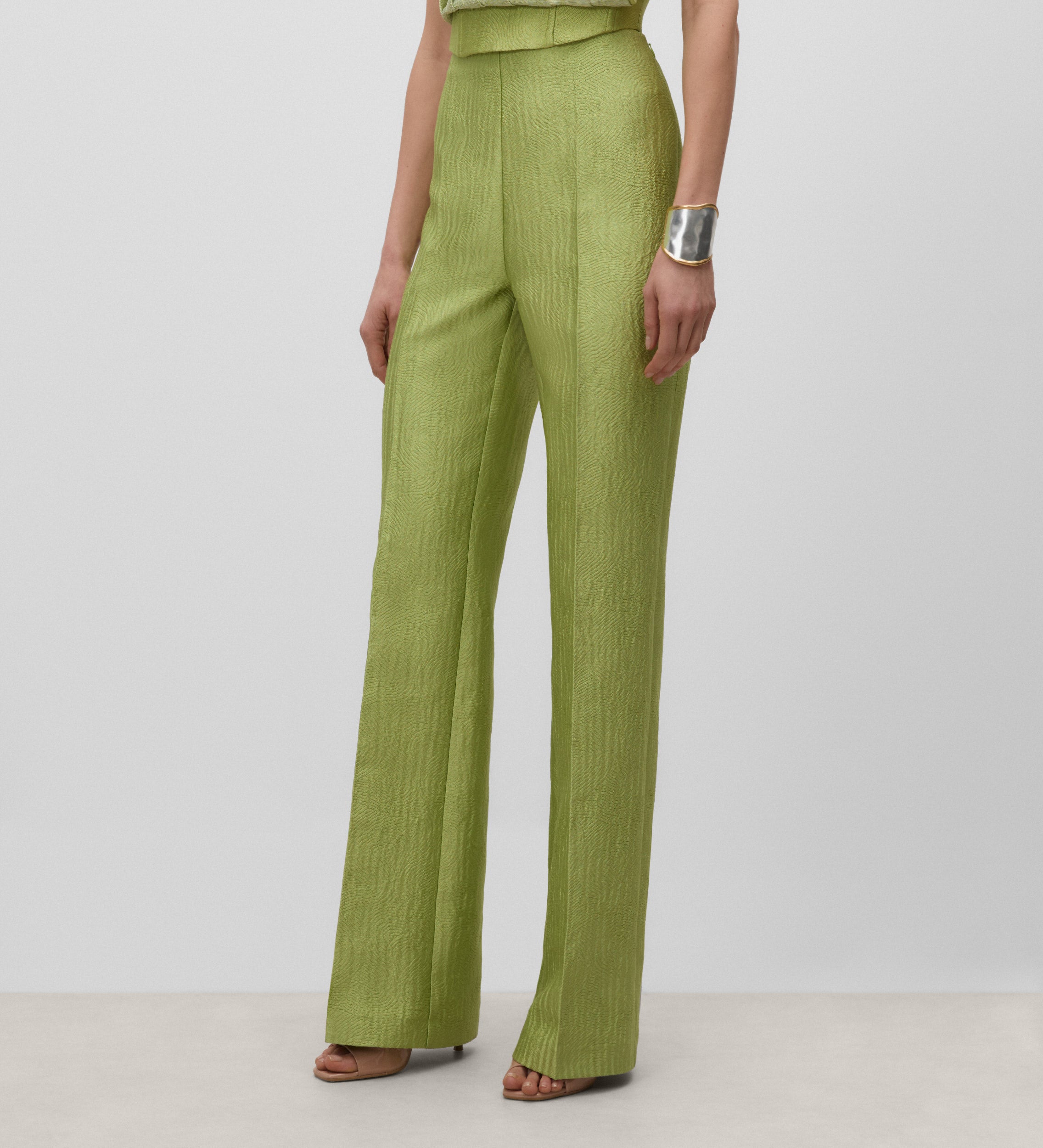 Pantalon droit taille haute
