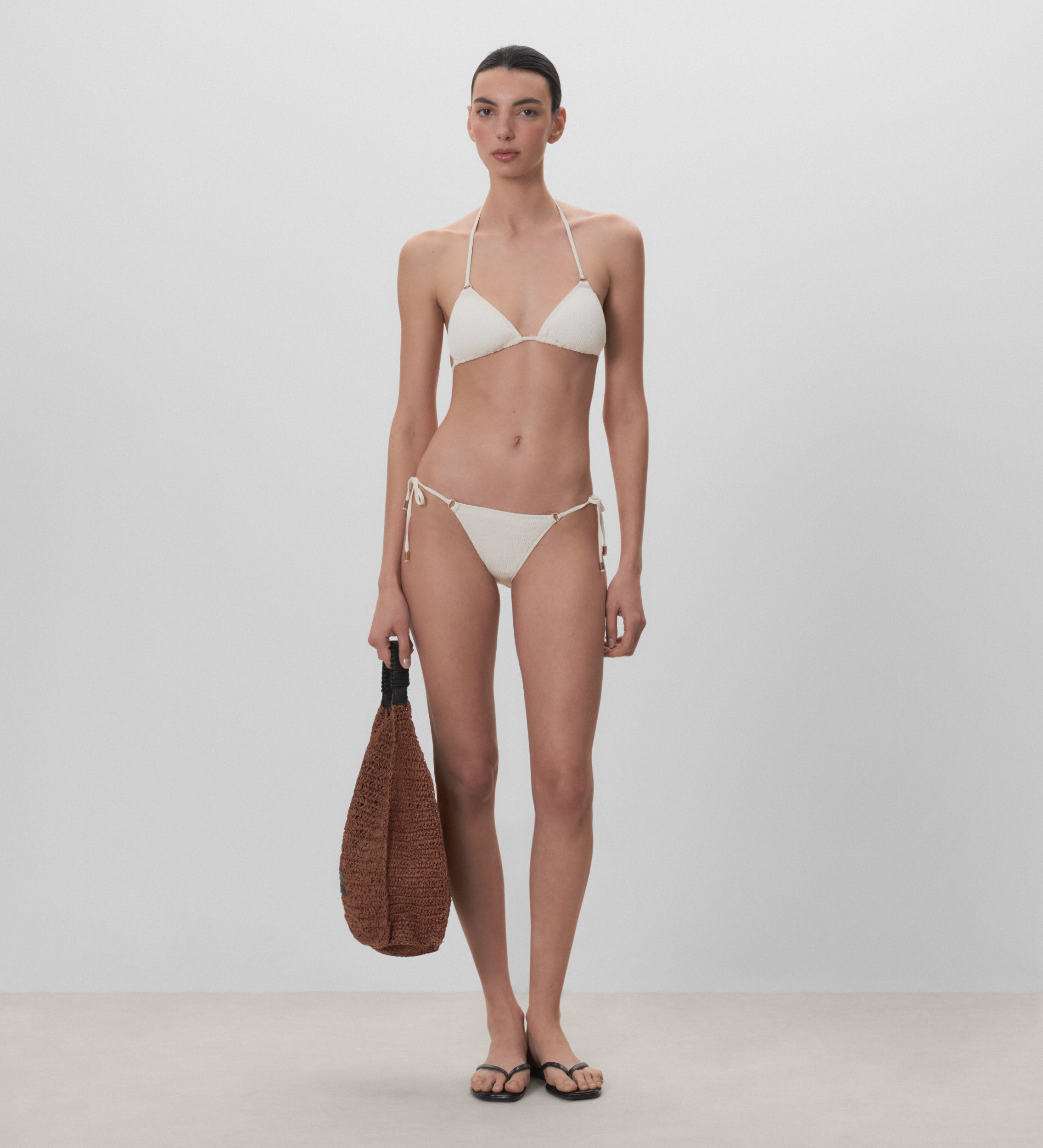 Textured bikini bottom