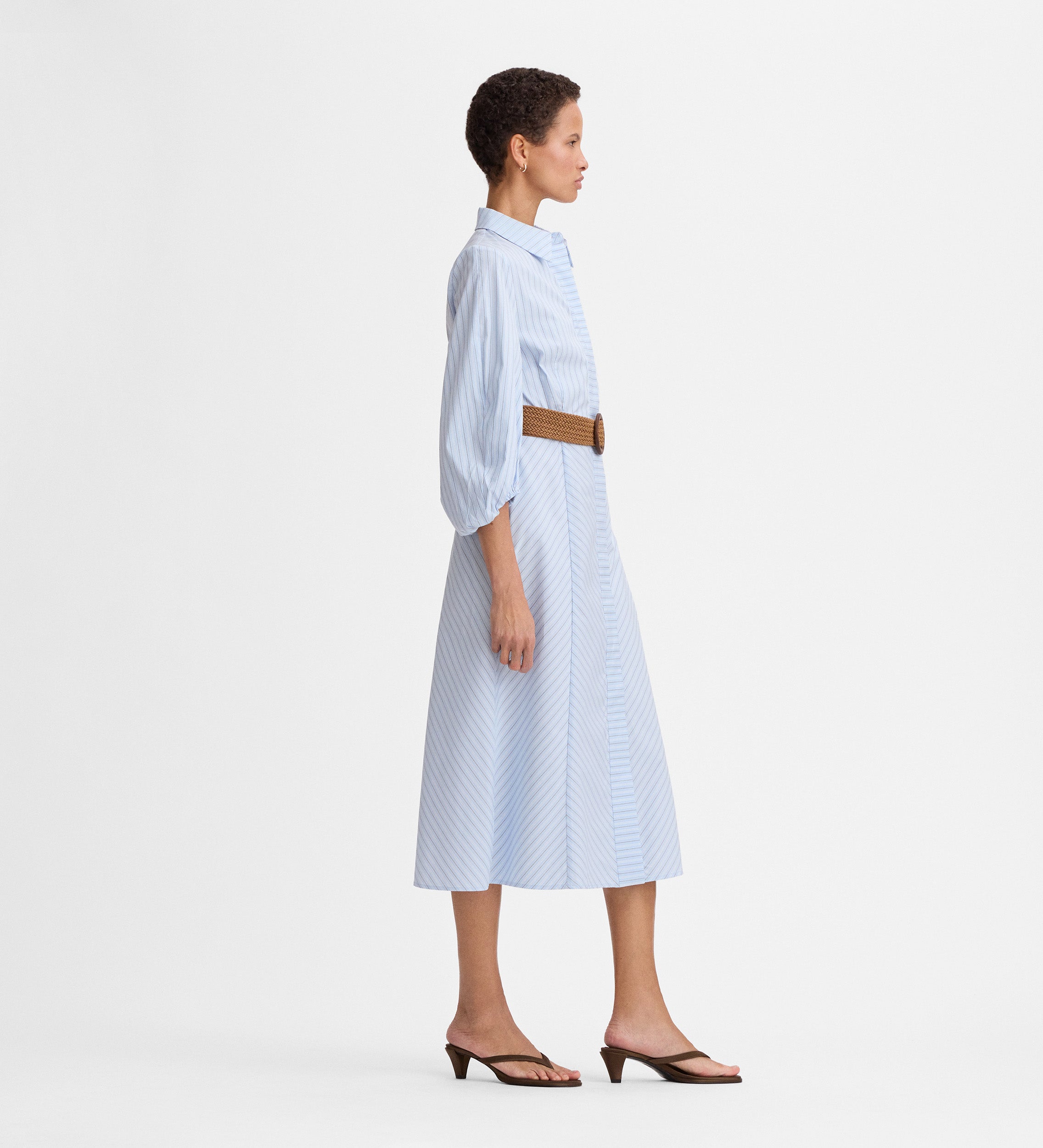 Robe-chemise rayée
