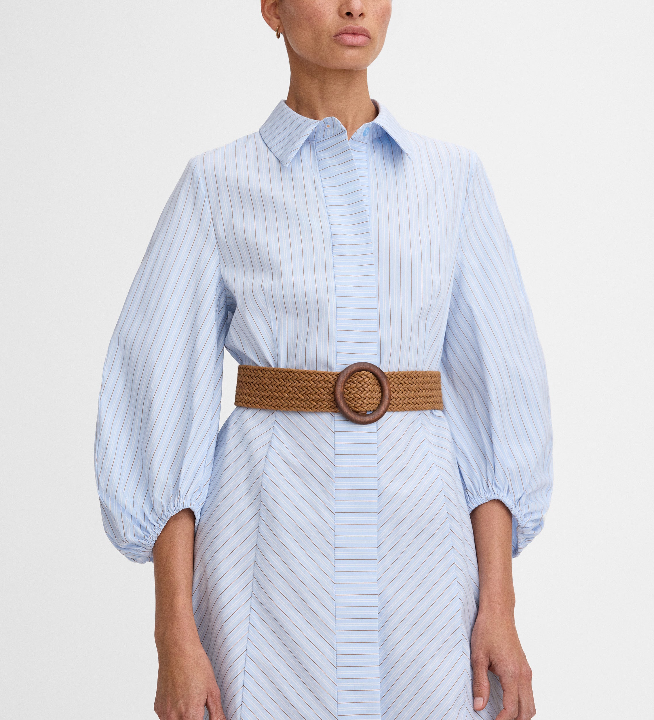 Robe-chemise rayée