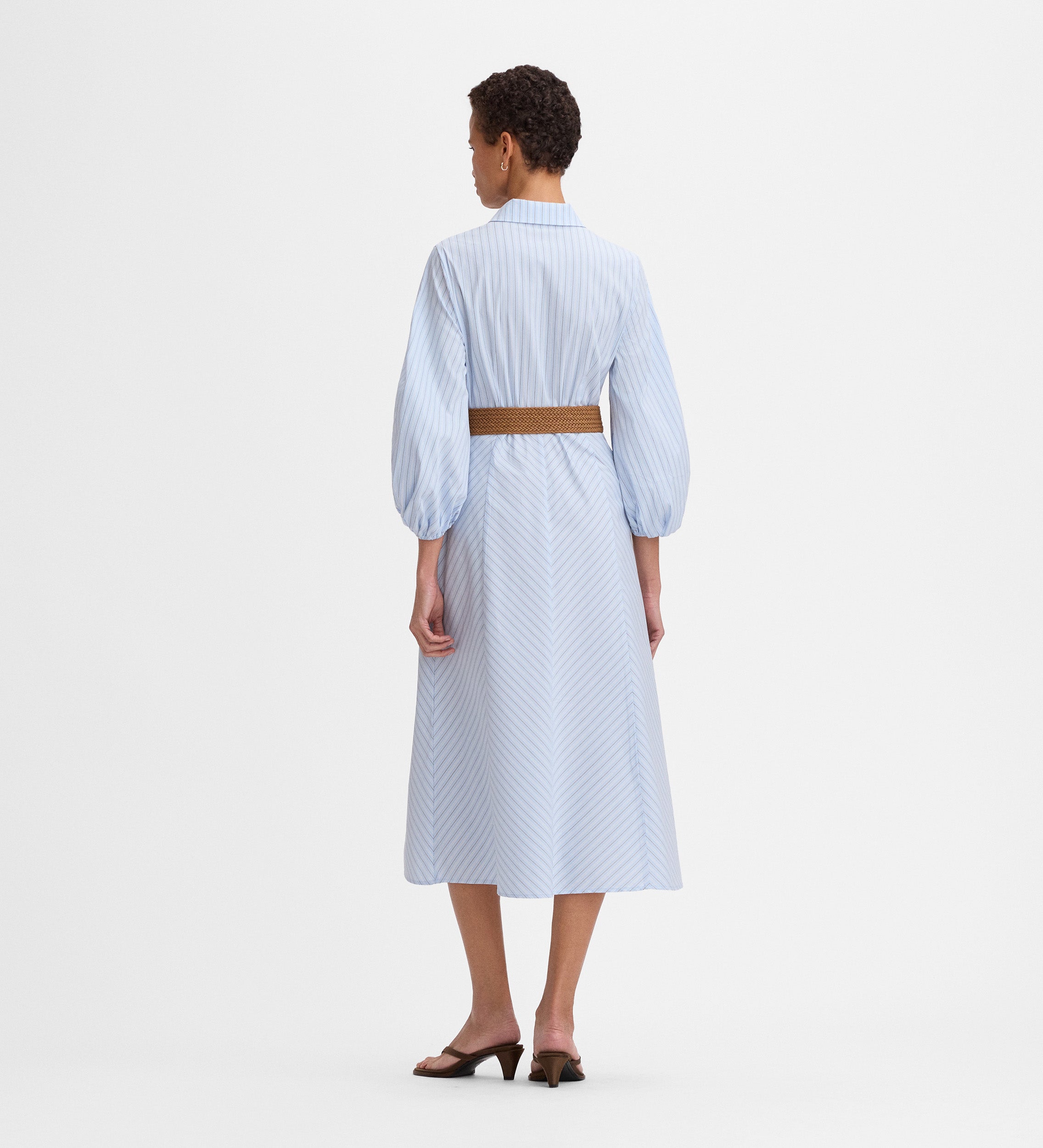 Robe-chemise rayée
