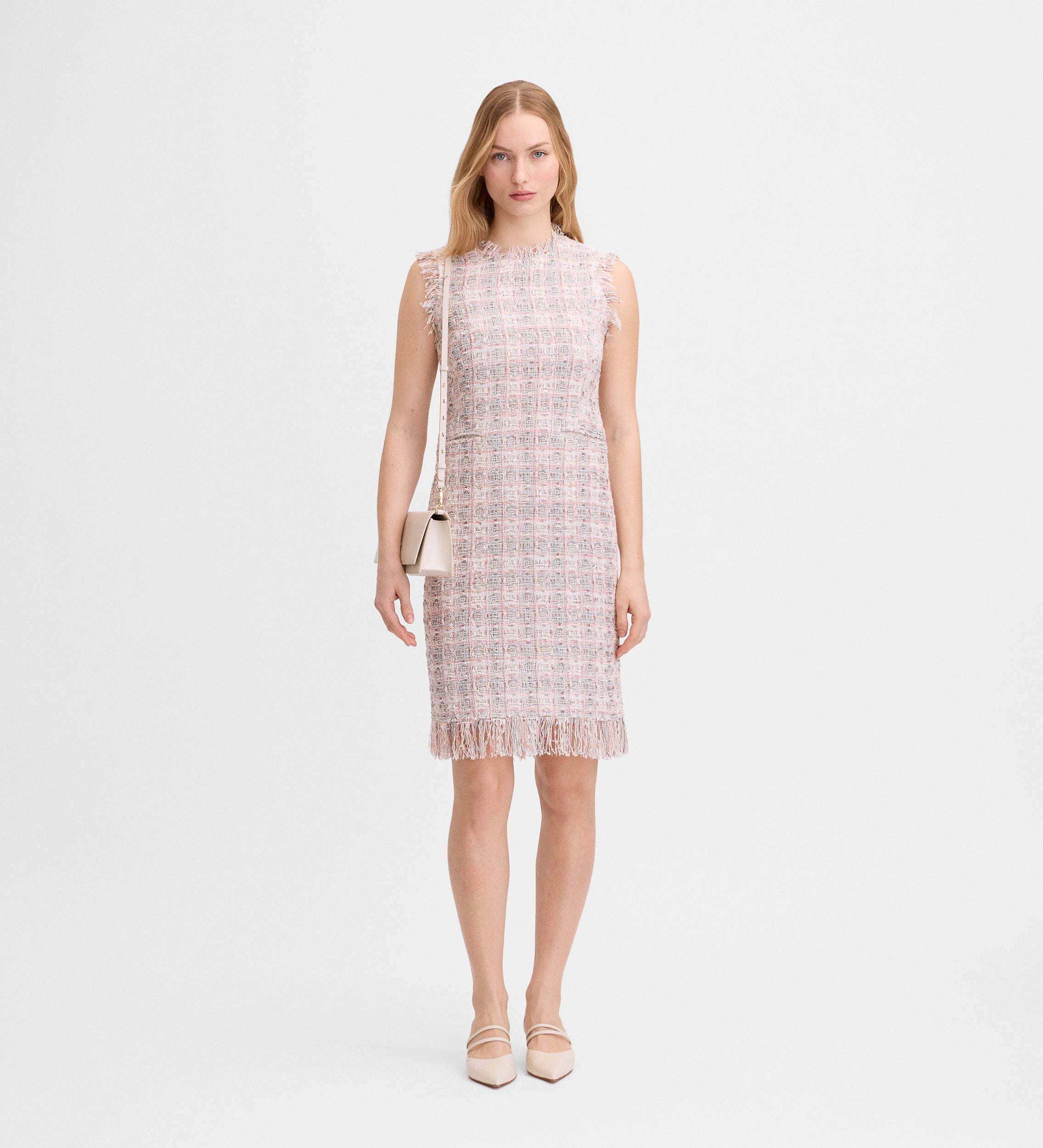 Vestido corto tweed