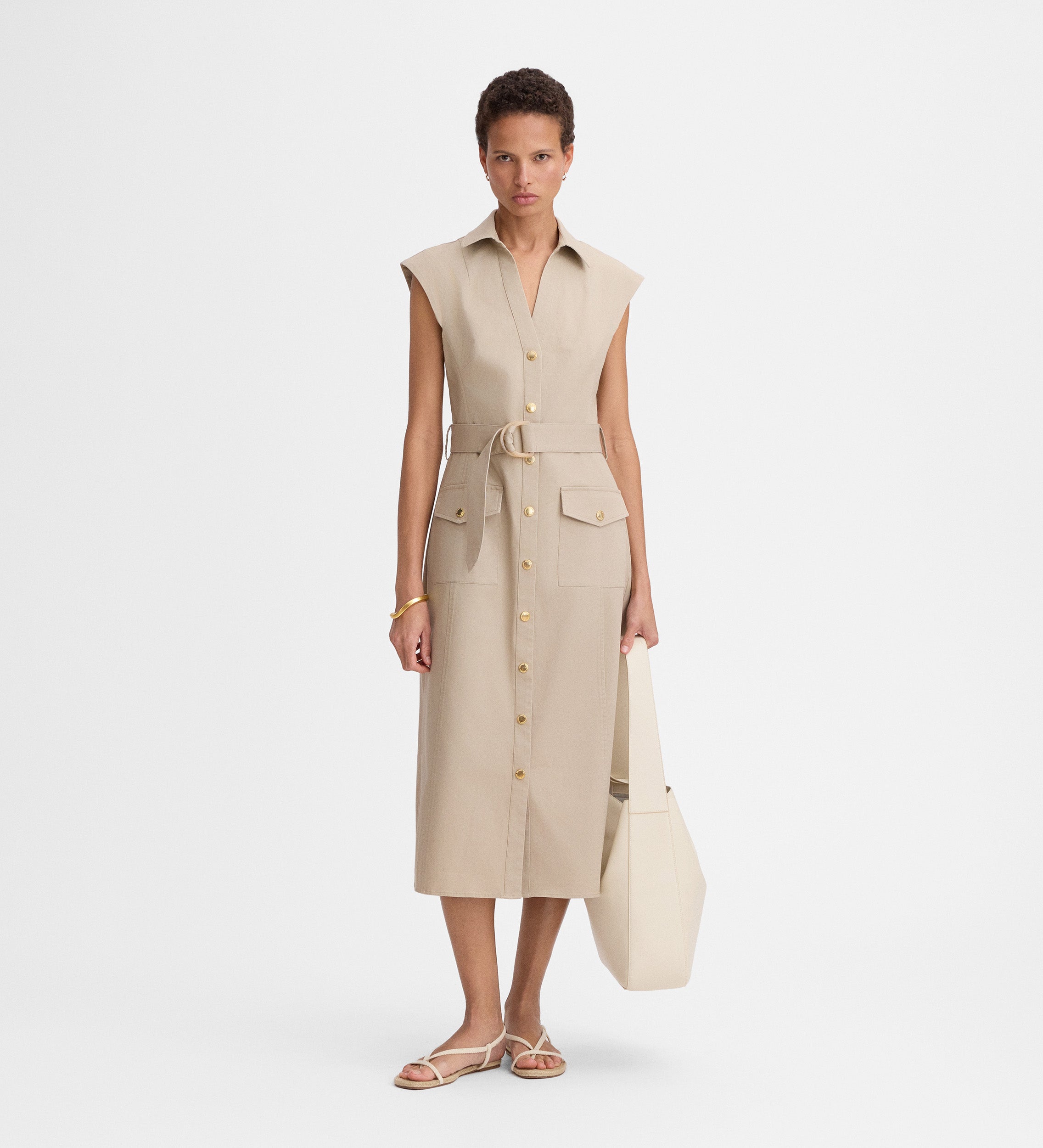 Safari midi dress