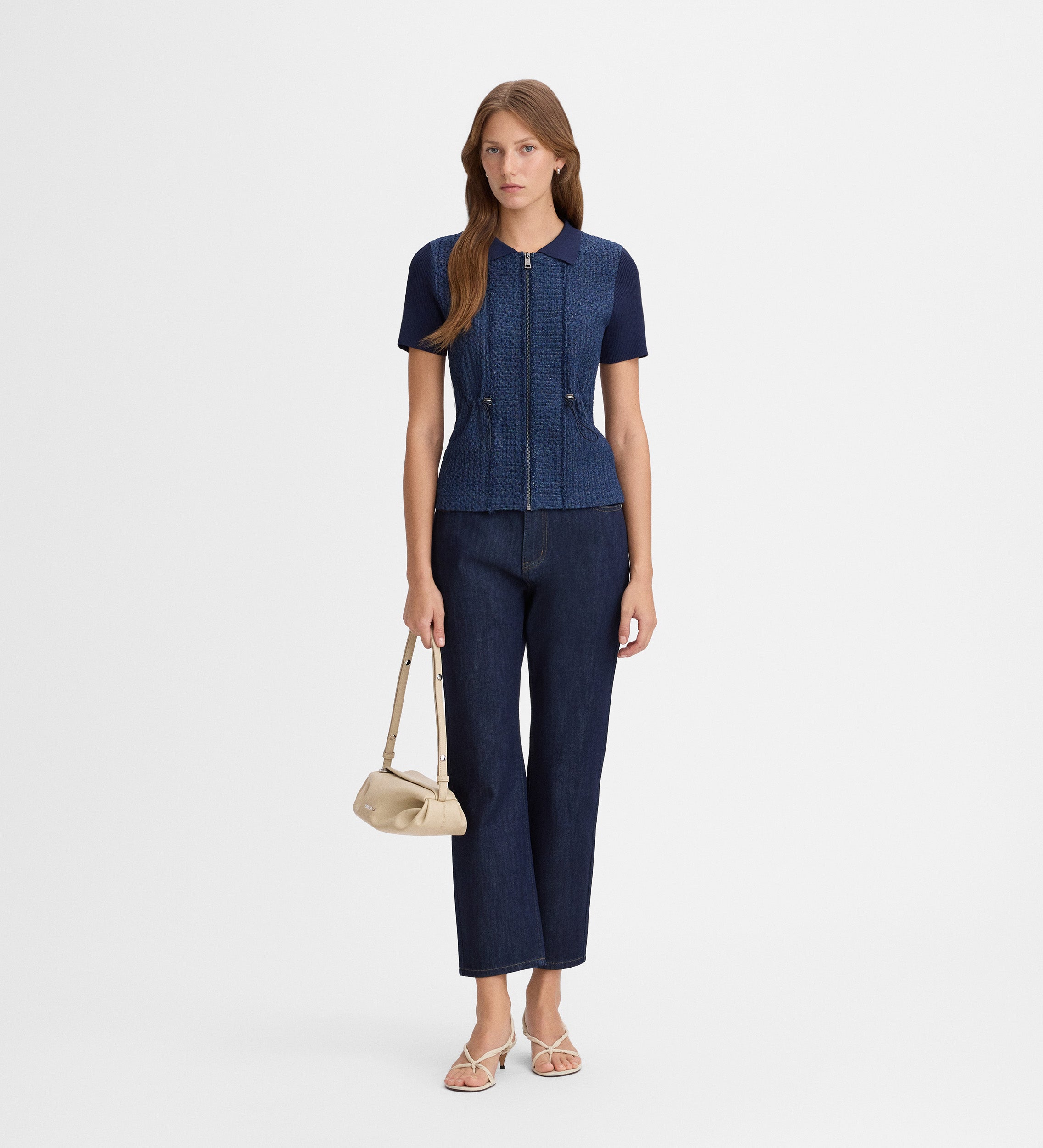 Veste maille texturée