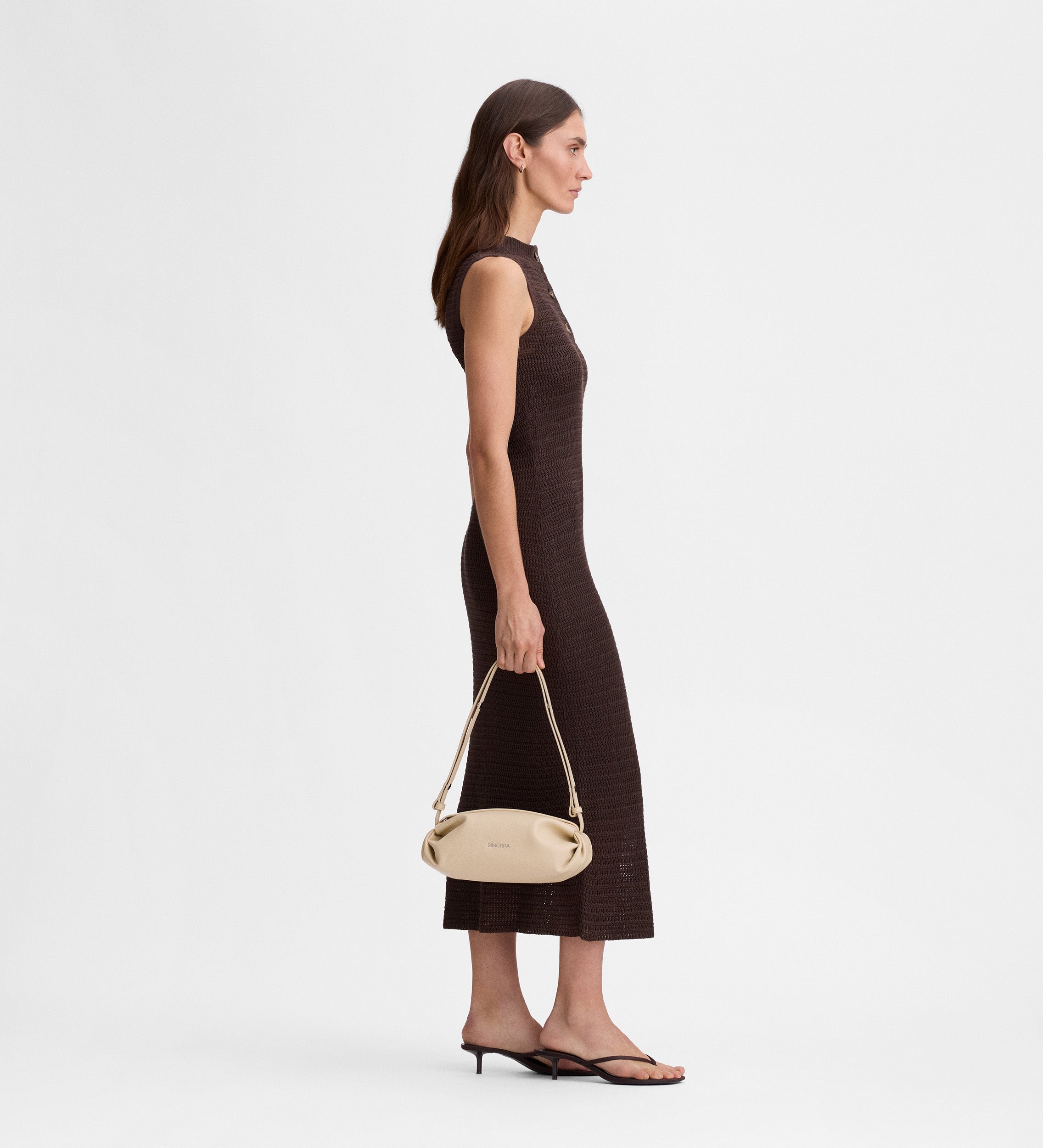 Vestido midi punto