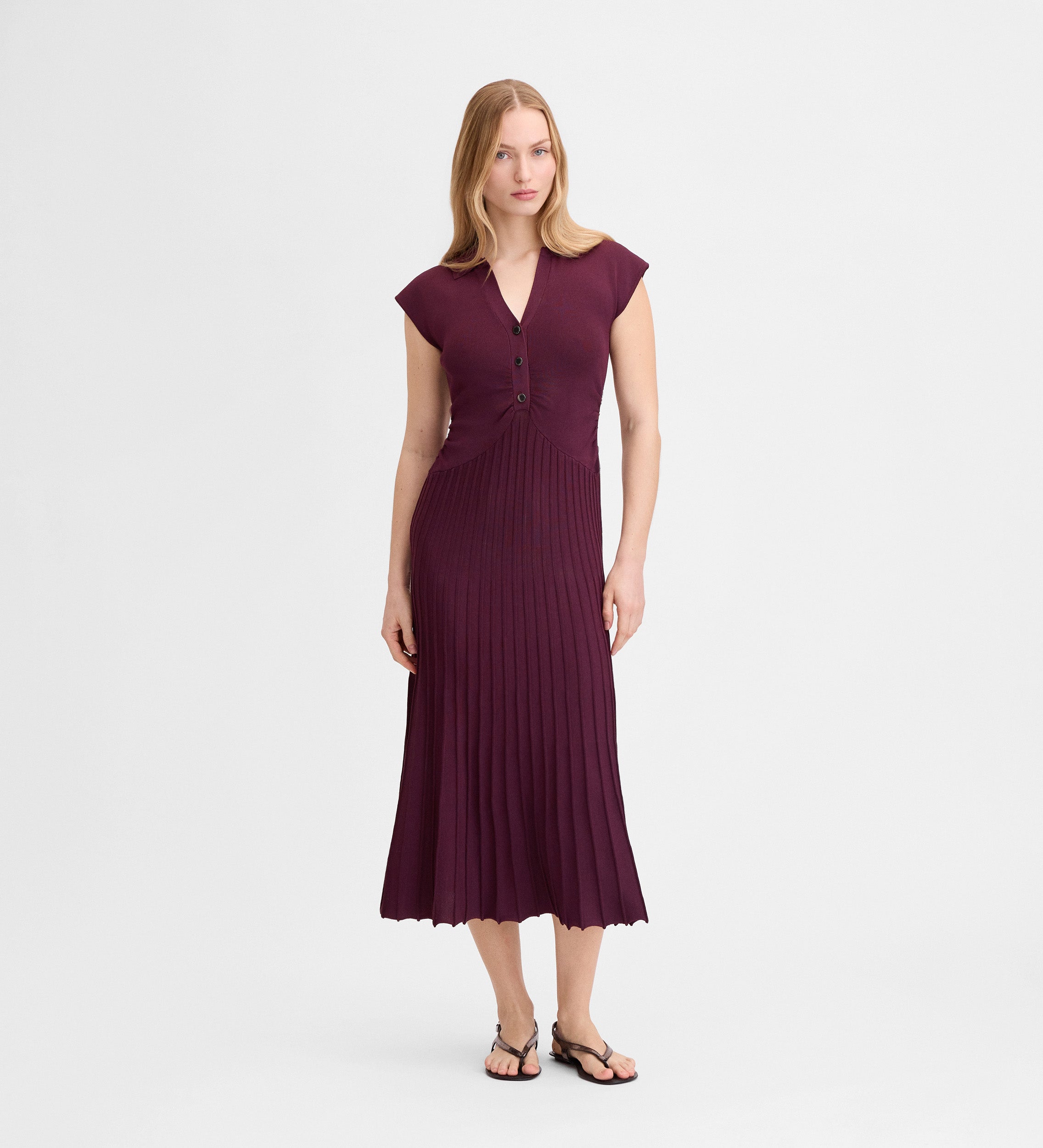 Robe longue en maille