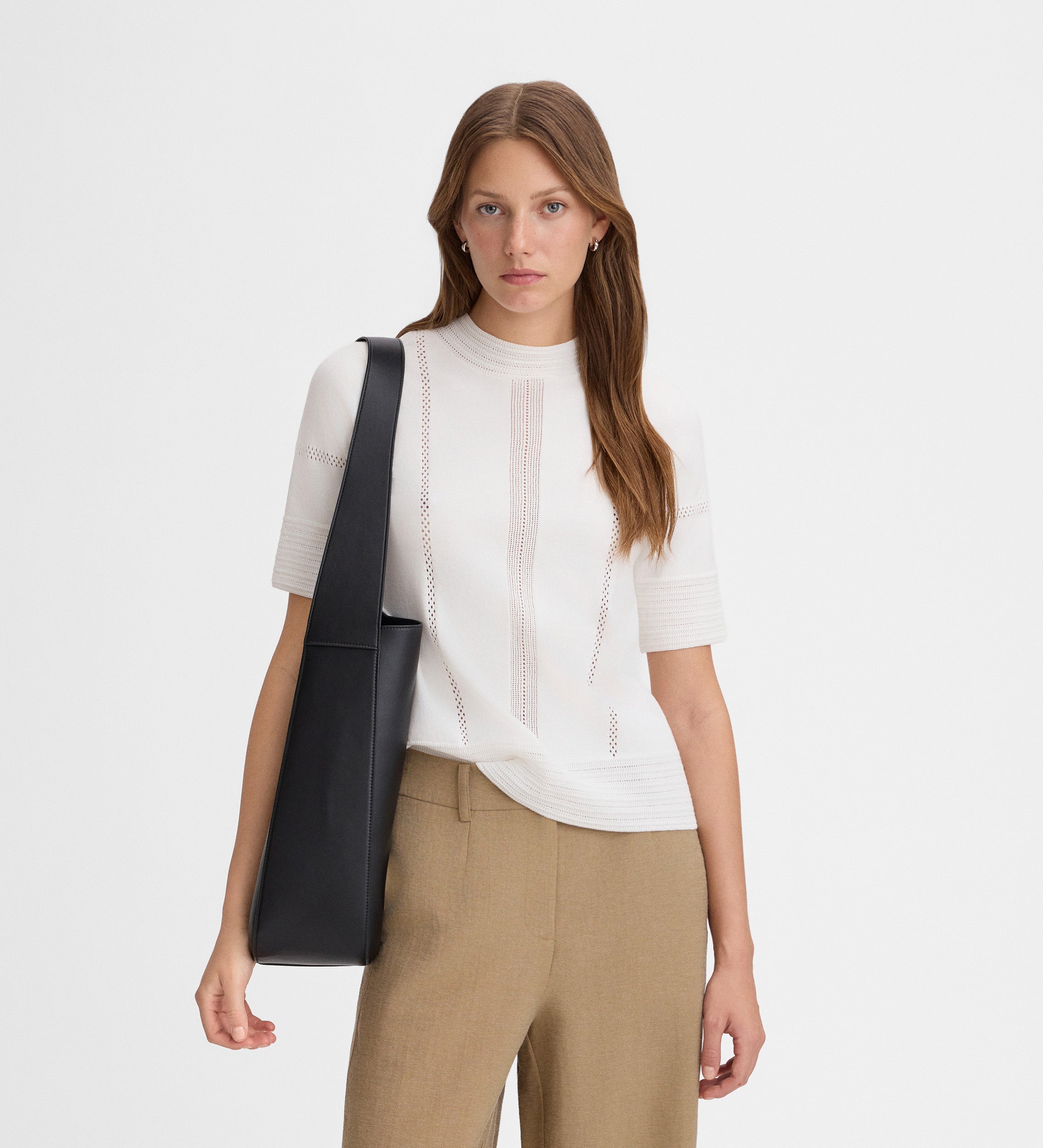 Top punto cuello perkins