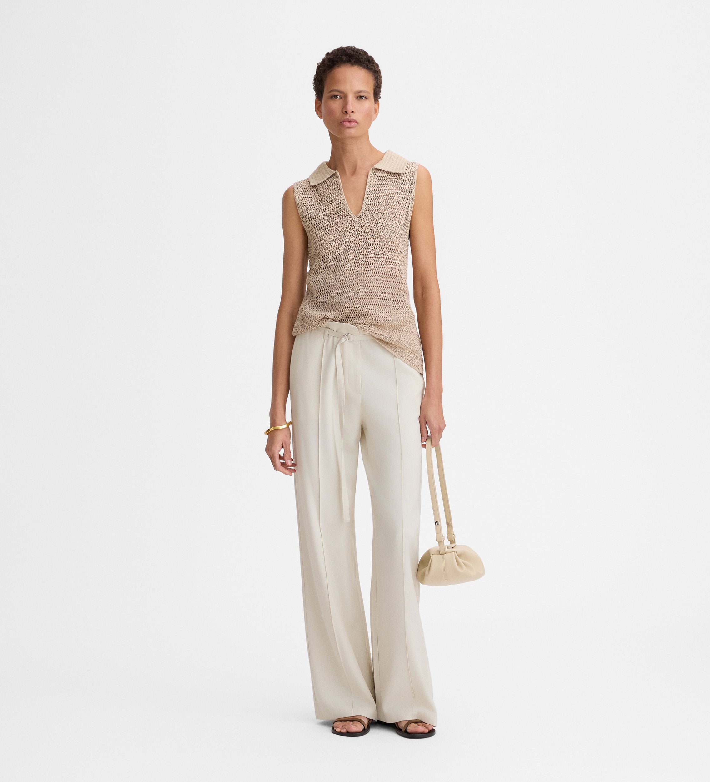 Pantalon large droit