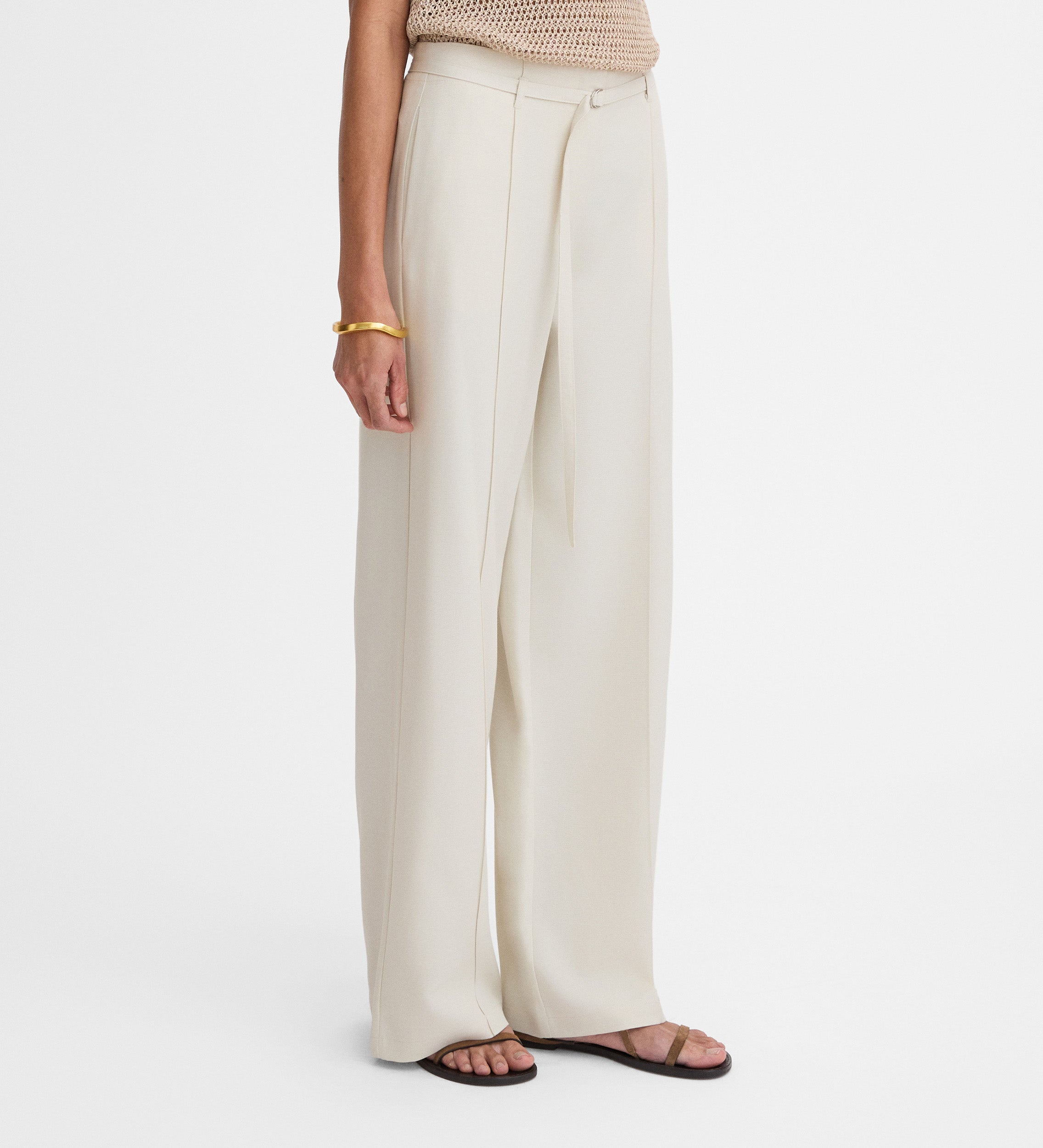 Pantalón recto ancho