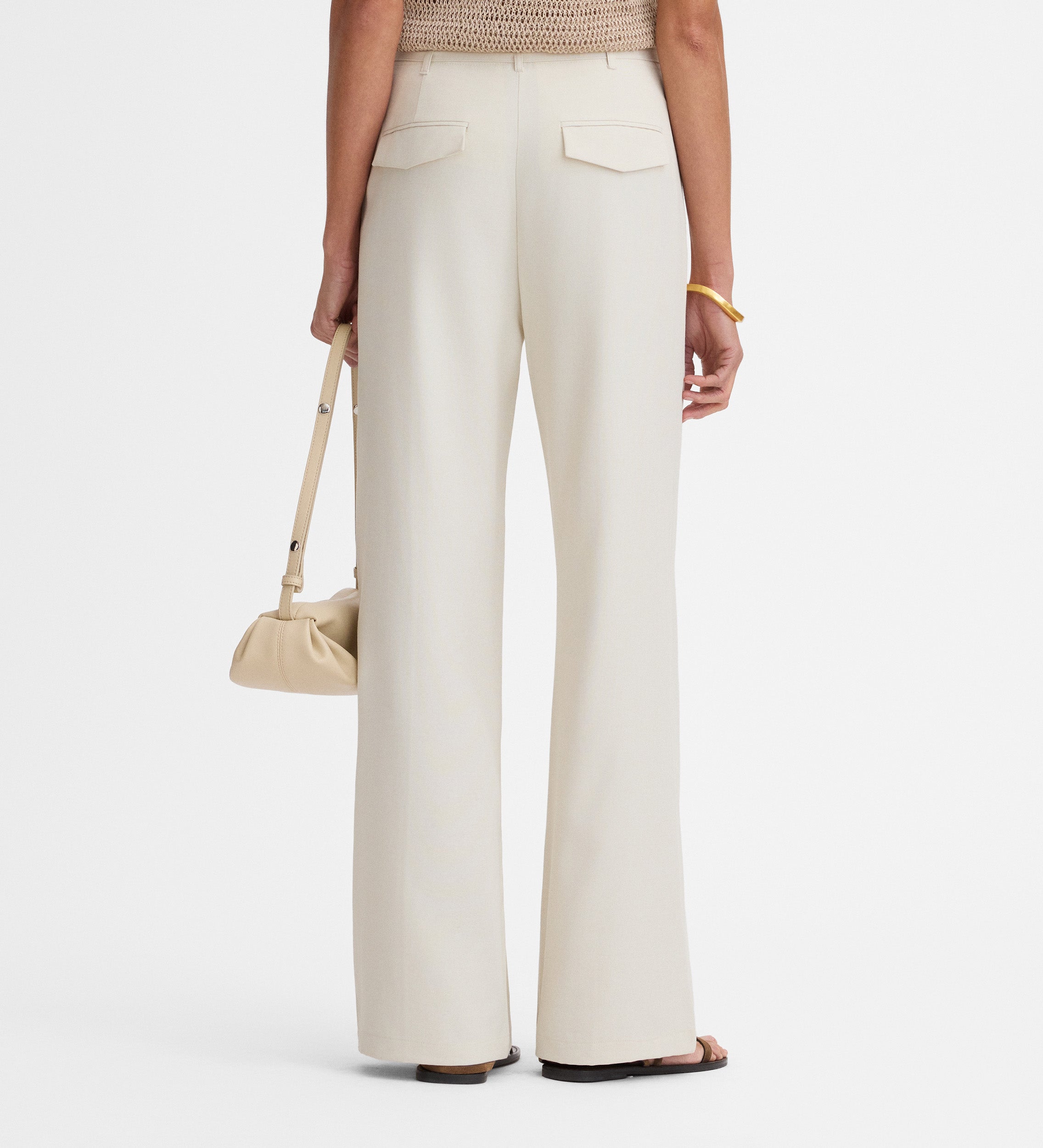 Pantalón recto ancho