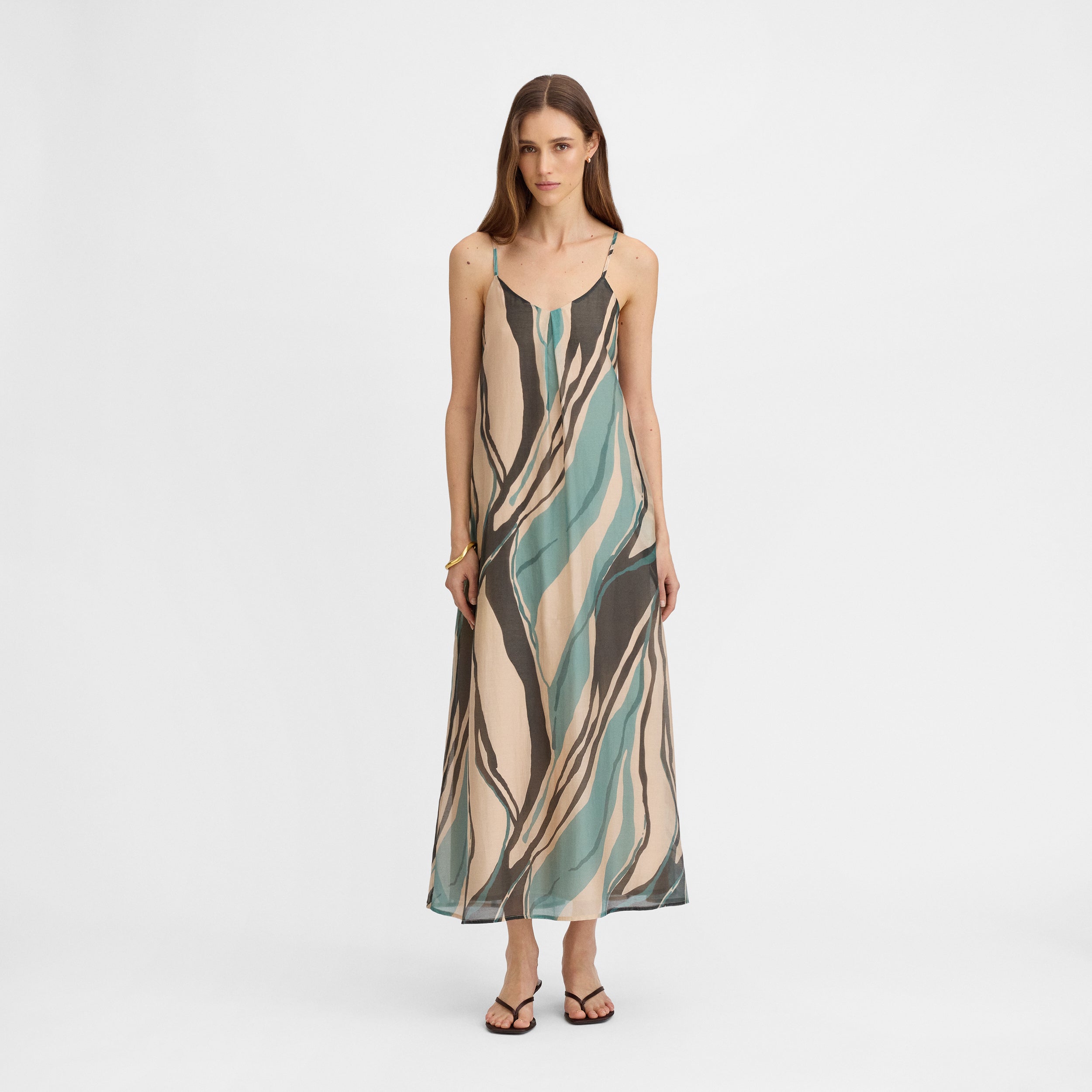 Vestido tirantes estampado