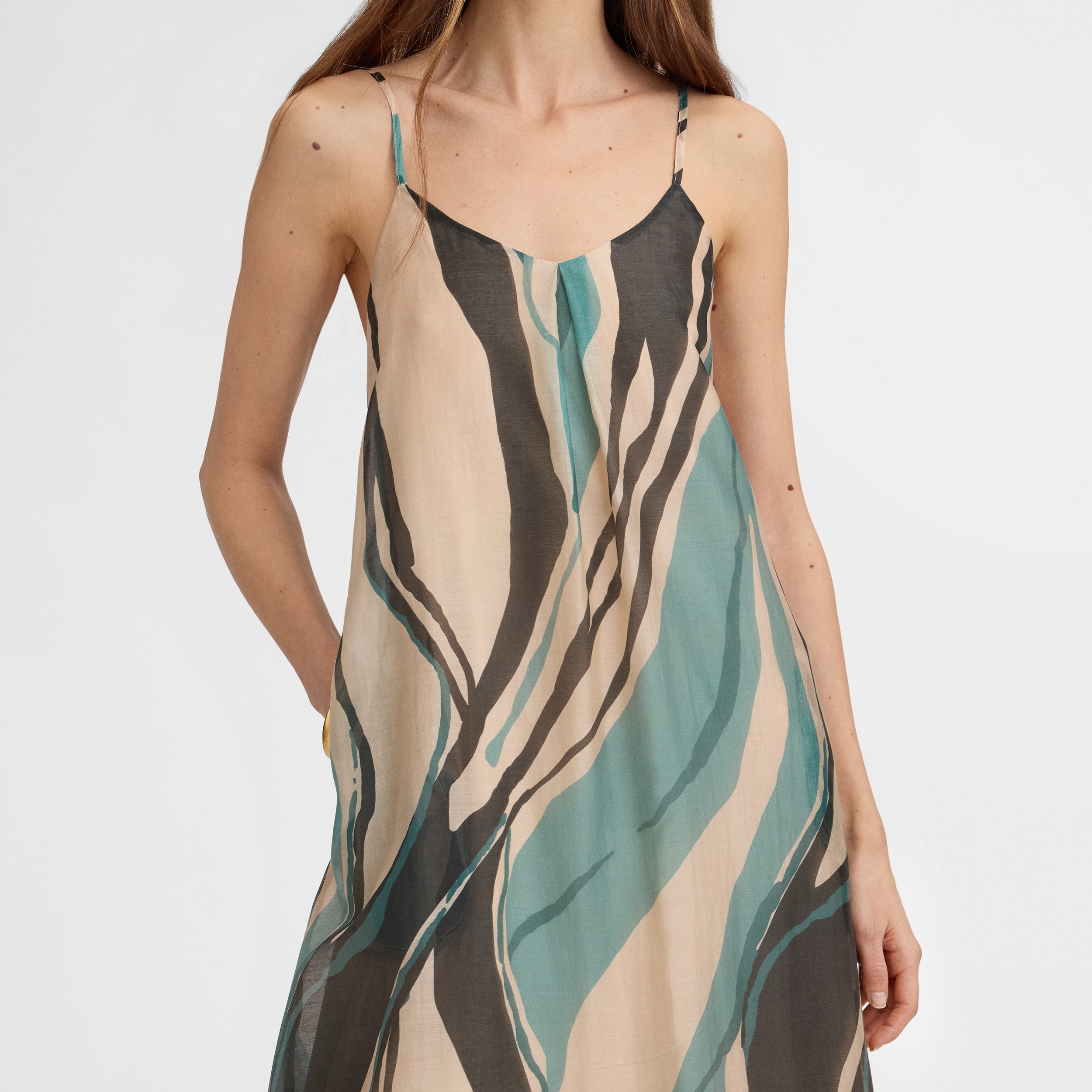 Vestido tirantes estampado