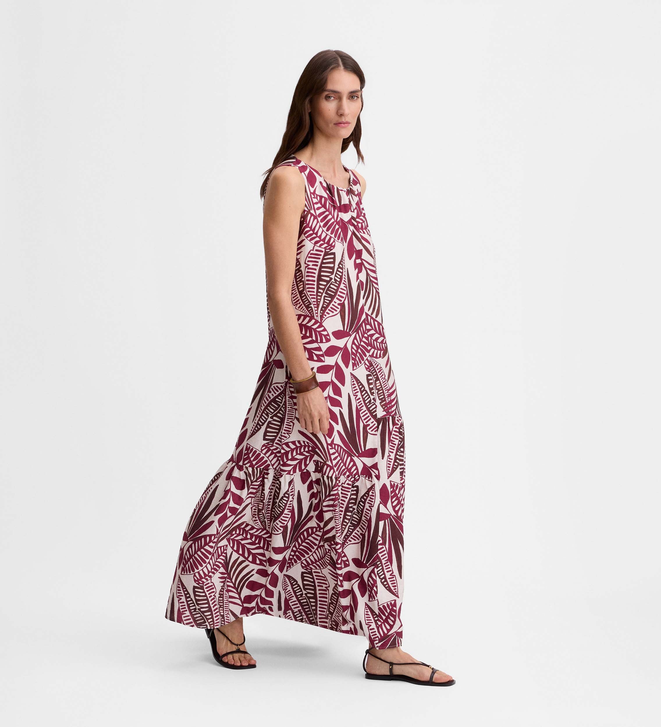 Vestido fluido estampado