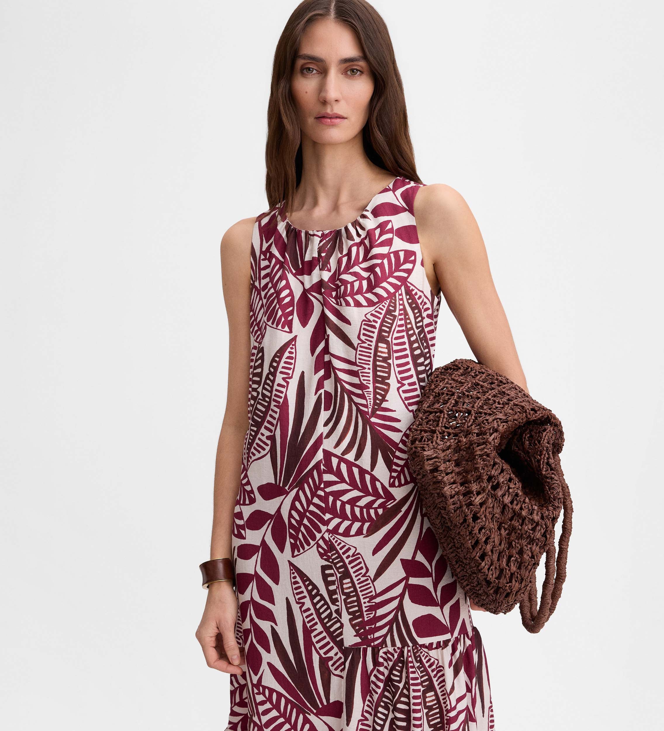 Vestido fluido estampado