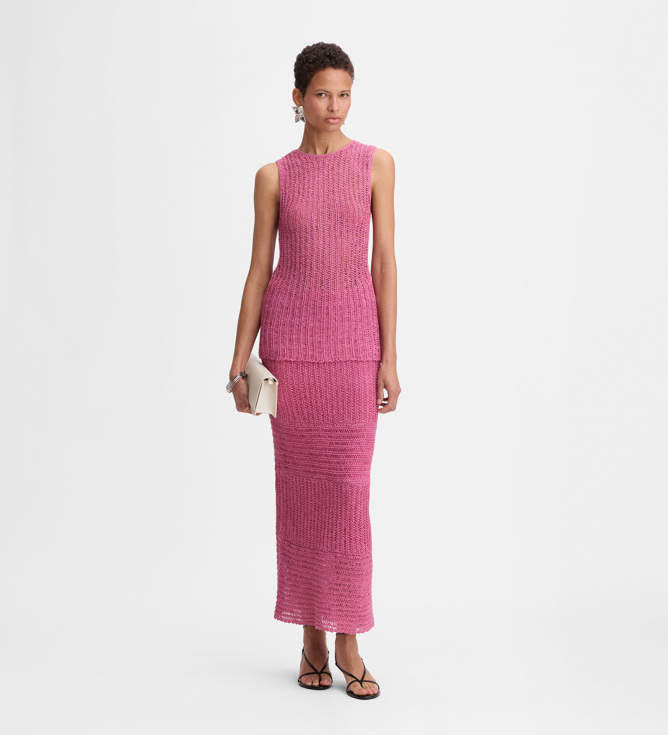 Long knit skirt